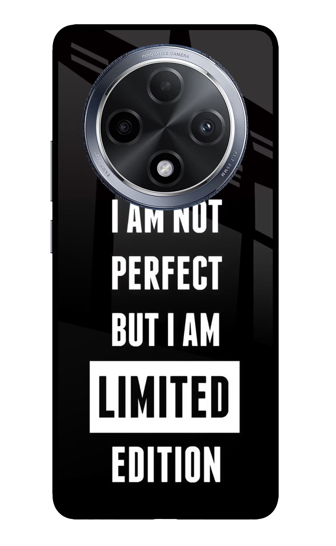 I Am Not Perfect But I Am Limited Edition Oppo F27 Pro Glass Case - I Am Not Perfect But I Am Limited Edition Oppo F27 Pro Glass Case I Am Not Perfect But I Am Limited Edition Oppo F27 Pro Glass Case