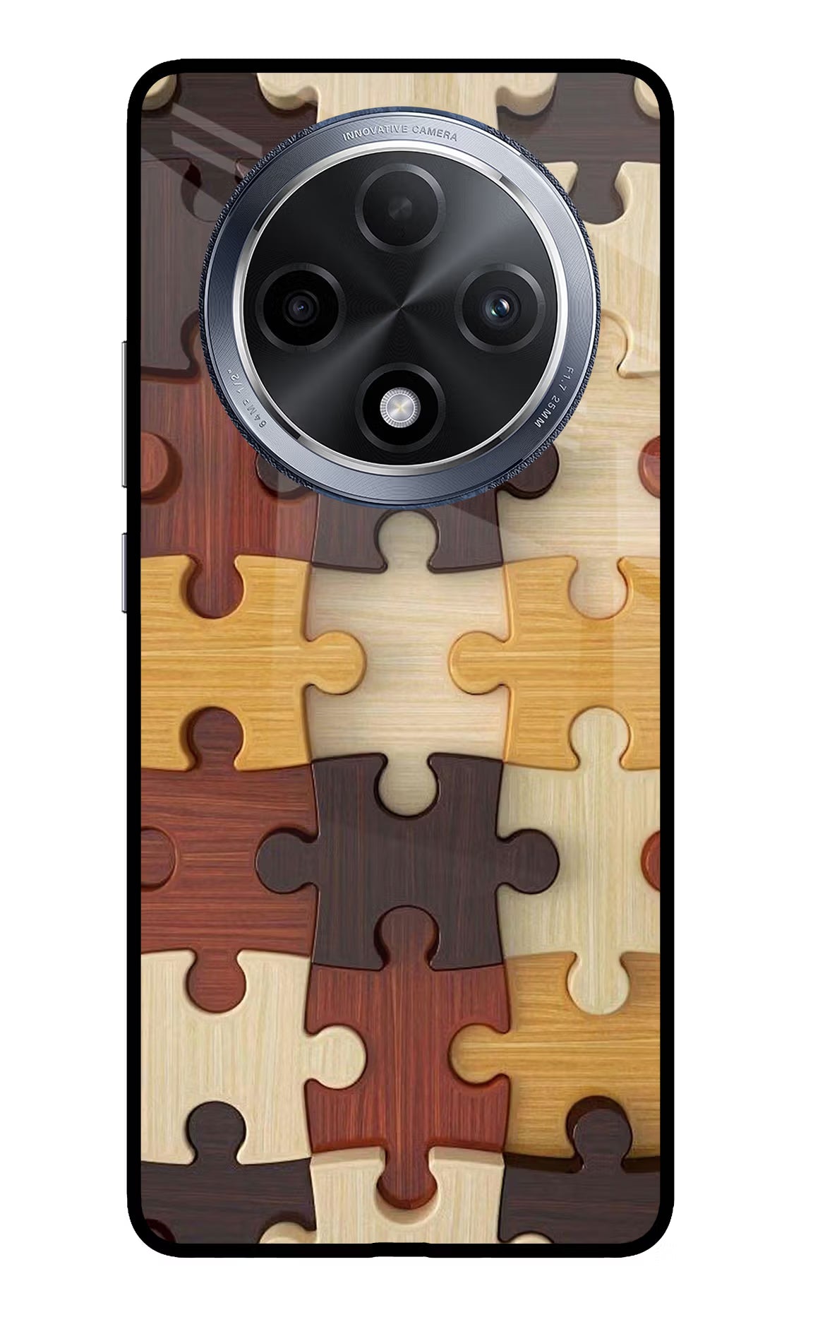 Wooden Puzzle Oppo F27 Pro Glass Case - Wooden Puzzle Oppo F27 Pro Glass Case Wooden Puzzle Oppo F27 Pro Glass Case