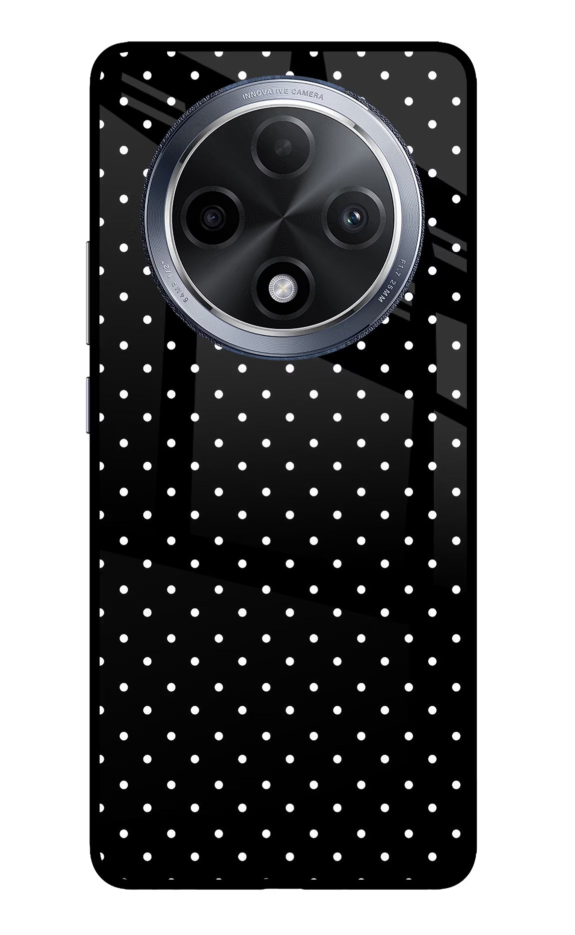 White Dots Oppo F27 Pro Glass Case - White Dots Oppo F27 Pro Glass Case White Dots Oppo F27 Pro Glass Case