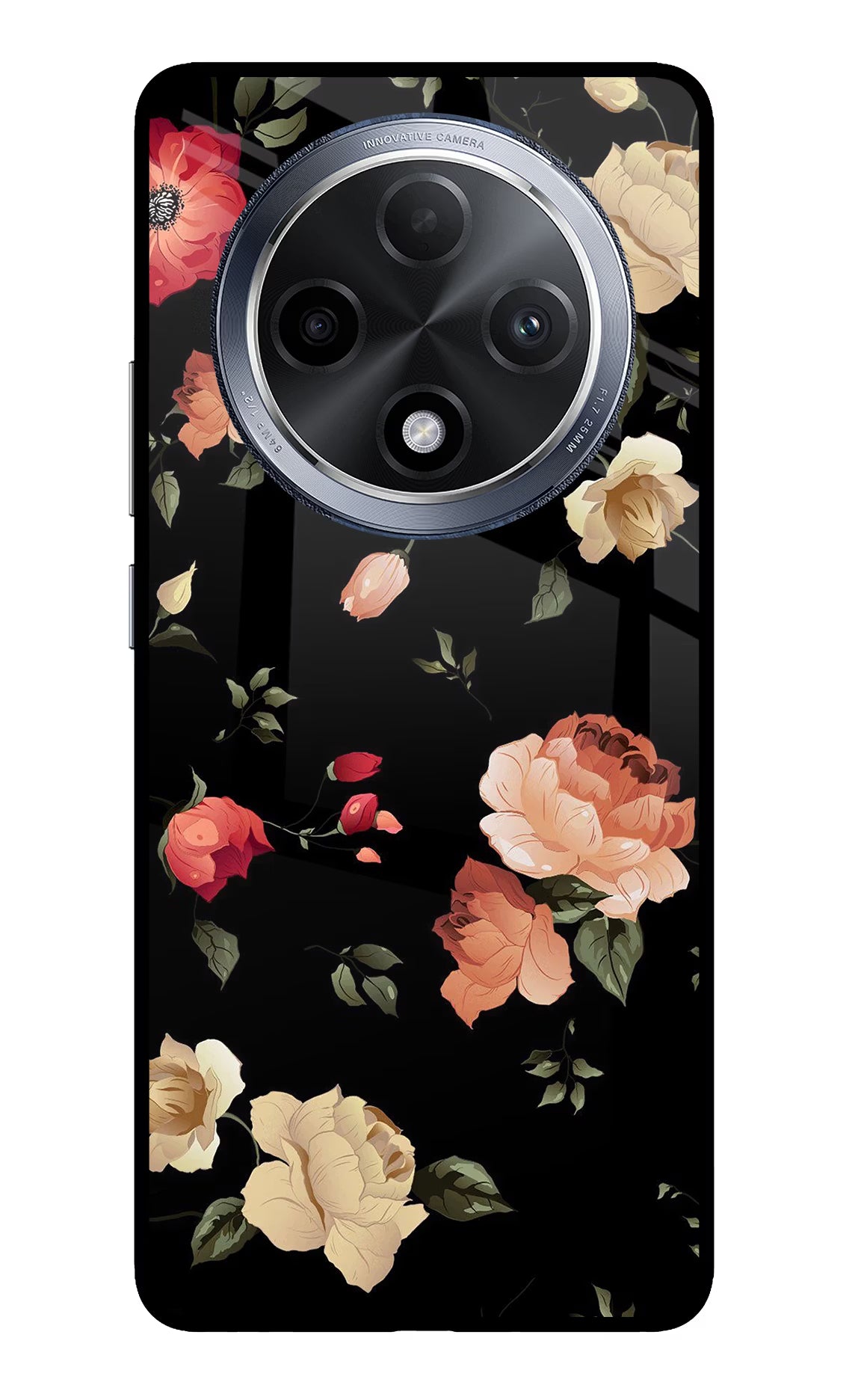 Flowers Oppo F27 Pro Glass Case - Flowers Oppo F27 Pro Glass Case Flowers Oppo F27 Pro Glass Case