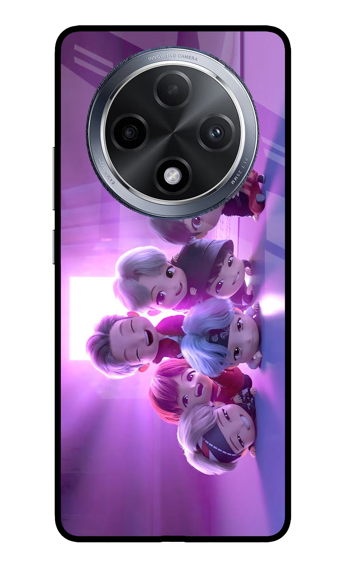 BTS Chibi Oppo F27 Pro Glass Case - BTS Chibi Oppo F27 Pro Glass Case BTS Chibi Oppo F27 Pro Glass Case