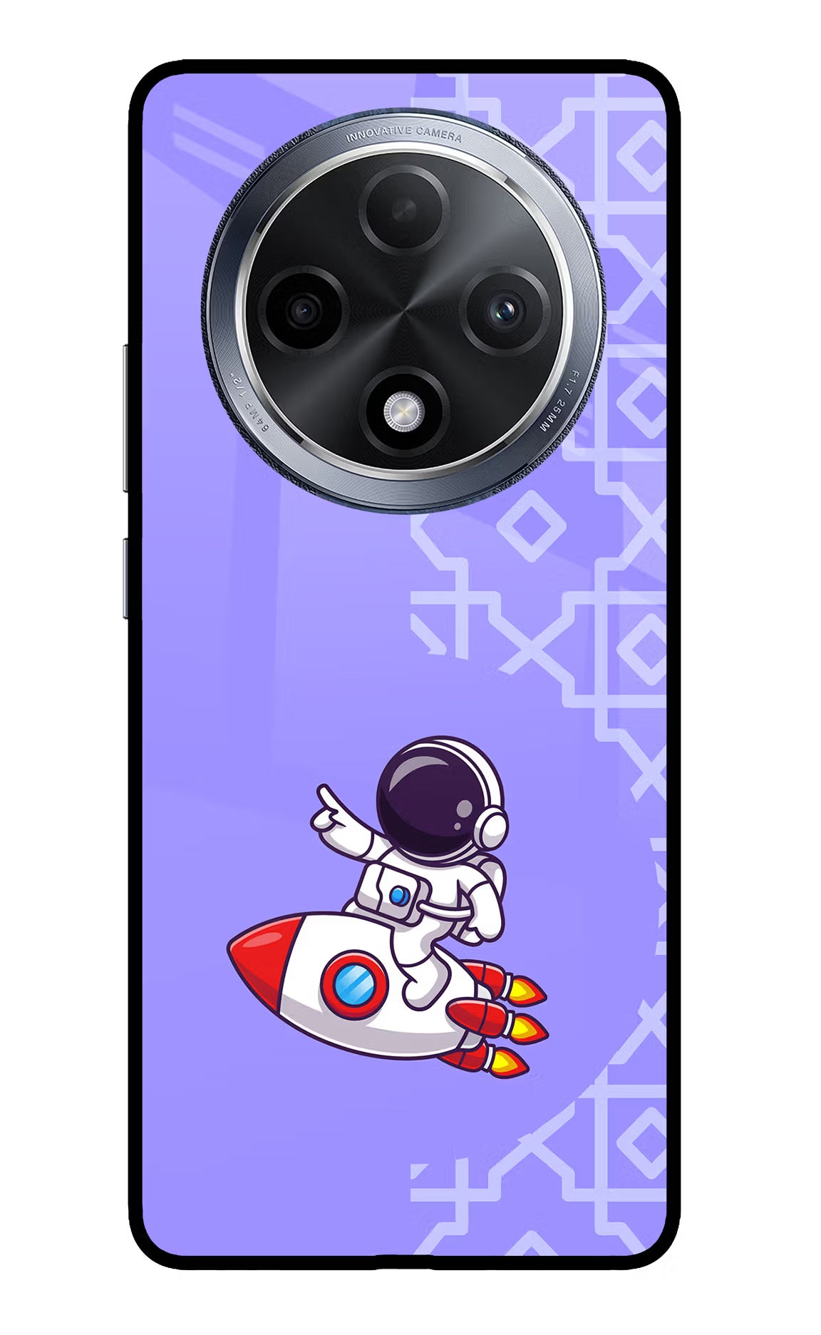 Cute Astronaut Oppo F27 Pro Glass Case - Cute Astronaut Oppo F27 Pro Glass Case Cute Astronaut Oppo F27 Pro Glass Case