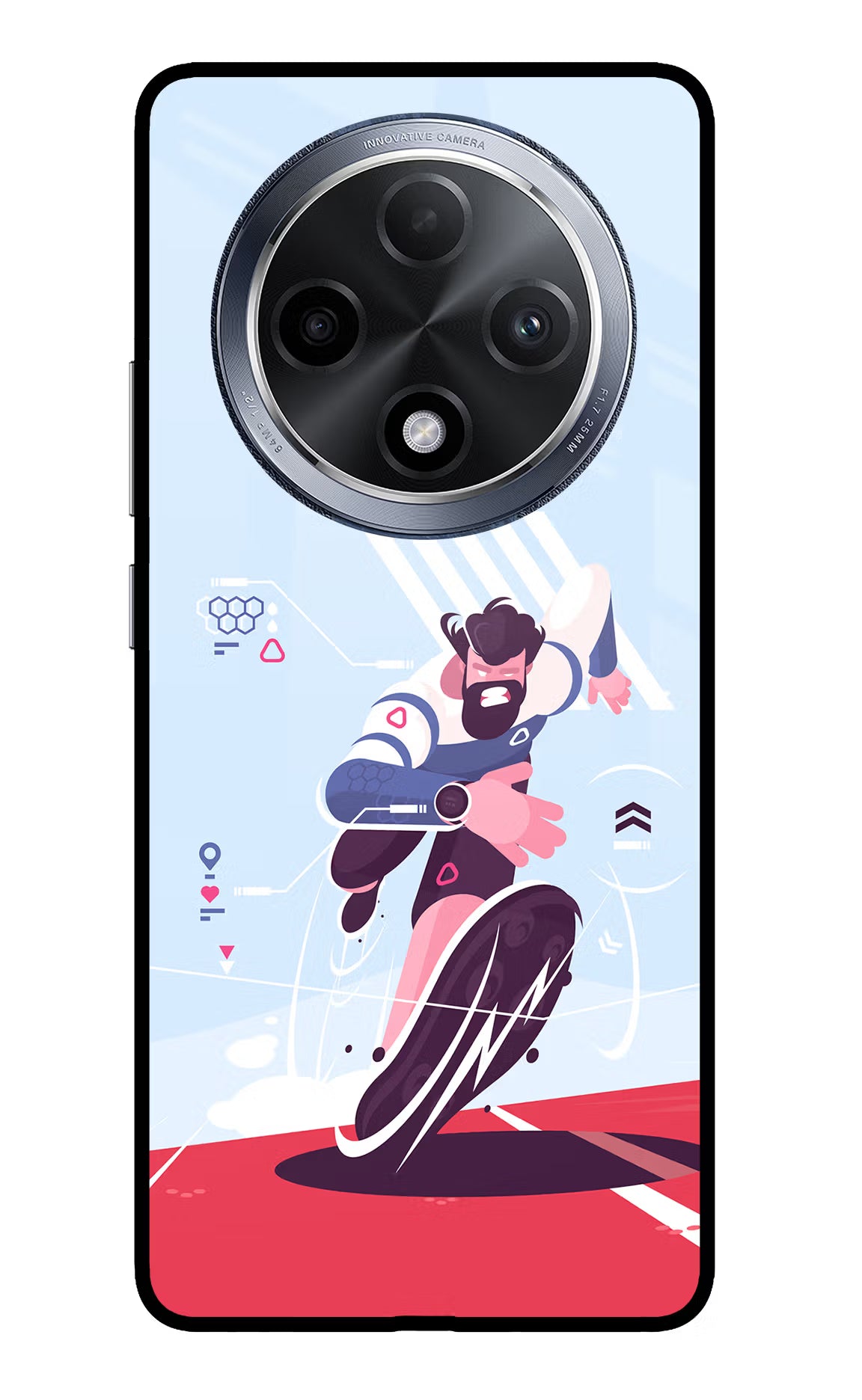 Run Pro Oppo F27 Pro Glass Case - Run Pro Oppo F27 Pro Glass Case Run Pro Oppo F27 Pro Glass Case