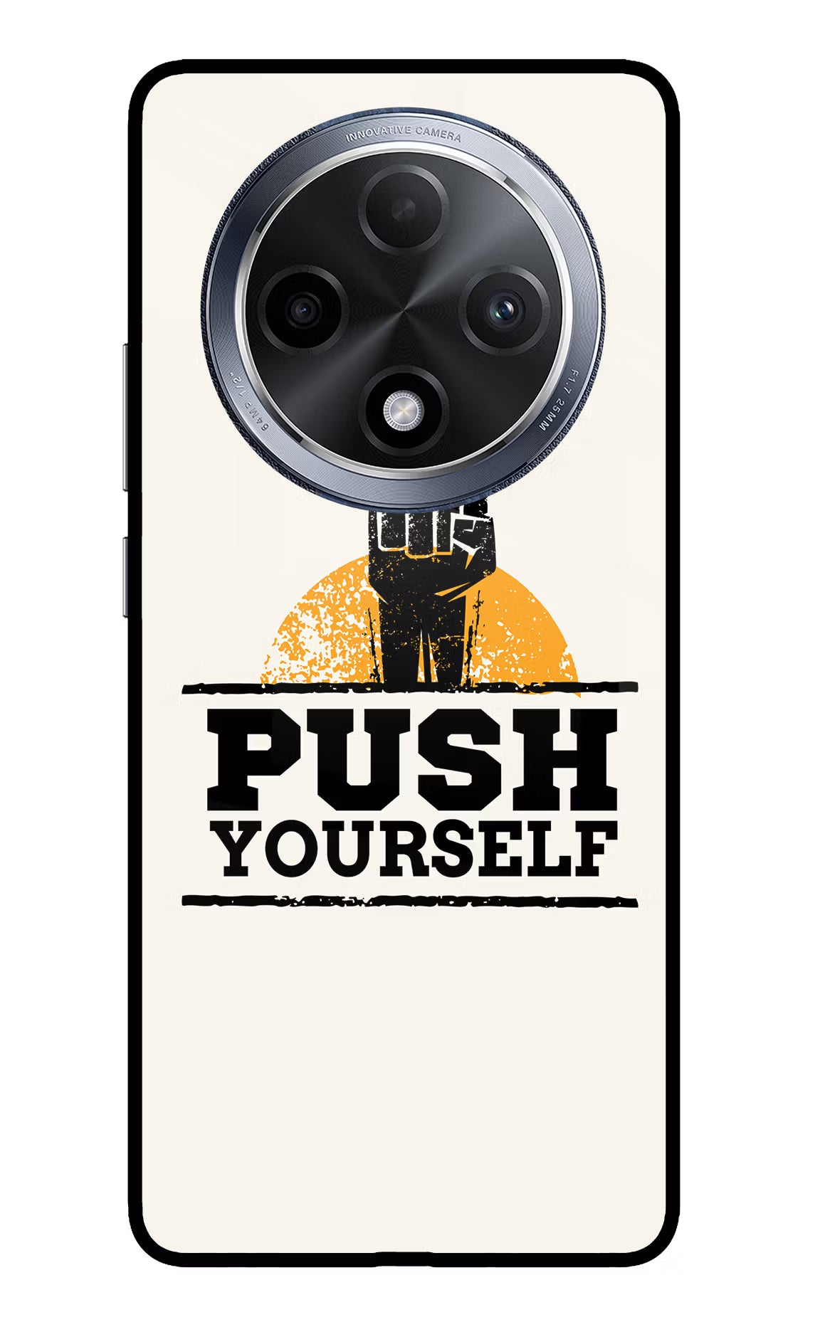 Push Yourself Oppo F27 Pro Glass Case - Push Yourself Oppo F27 Pro Glass Case Push Yourself Oppo F27 Pro Glass Case