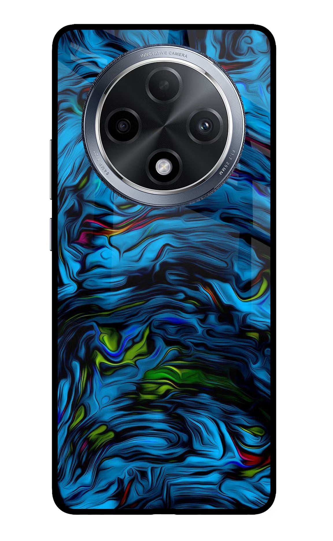 Dark Blue Abstract Oppo F27 Pro Glass Case - Dark Blue Abstract Oppo F27 Pro Glass Case Dark Blue Abstract Oppo F27 Pro Glass Case
