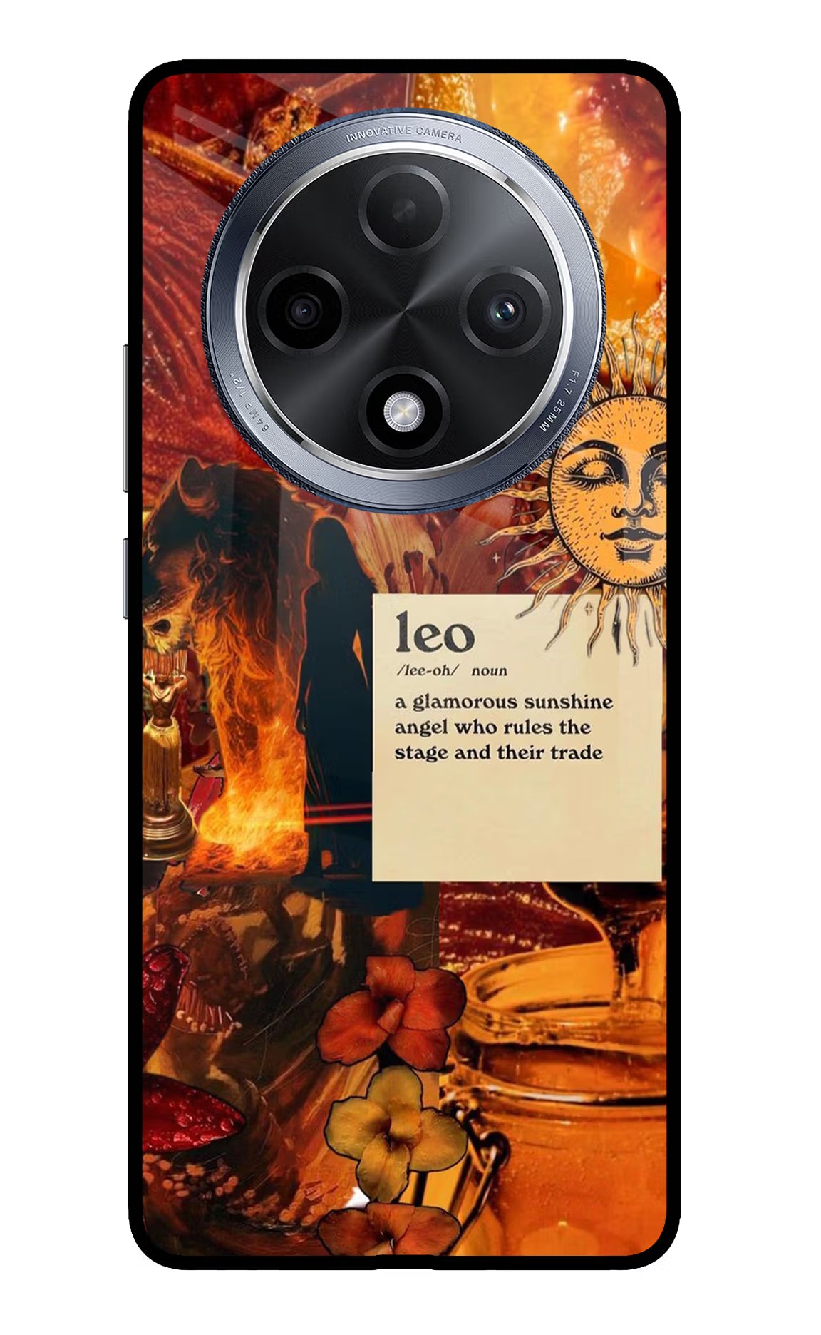 Leo Zodiac Oppo F27 Pro Glass Case - Leo Zodiac Oppo F27 Pro Glass Case Leo Zodiac Oppo F27 Pro Glass Case