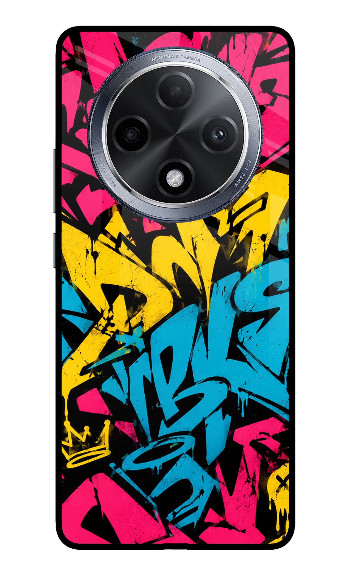 Graffiti Vibe Oppo F27 Pro Glass Case - Graffiti Vibe Oppo F27 Pro Glass Case Graffiti Vibe Oppo F27 Pro Glass Case