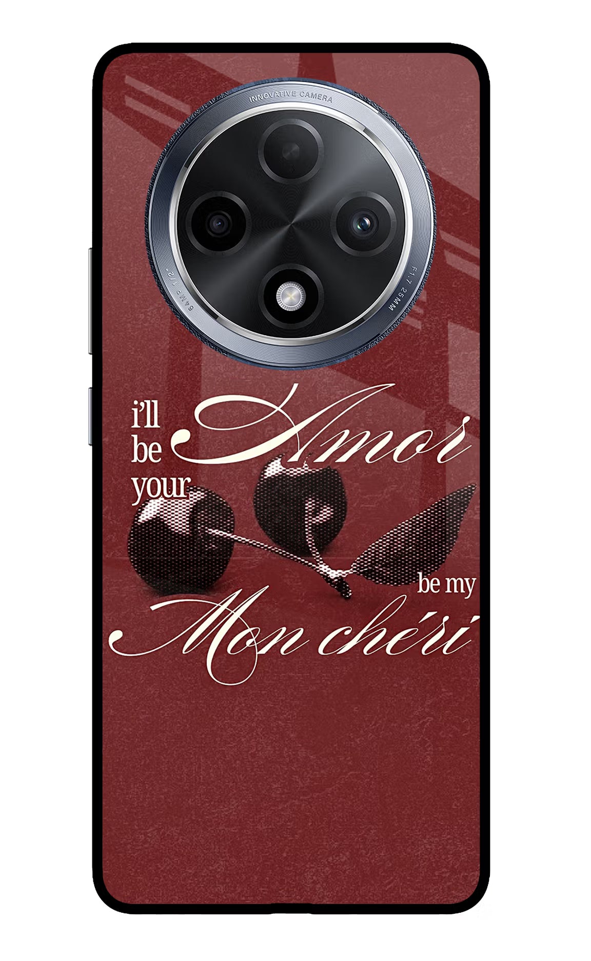 Velvet Cherry Oppo F27 Pro Glass Case - Velvet Cherry Oppo F27 Pro Glass Case Velvet Cherry Oppo F27 Pro Glass Case