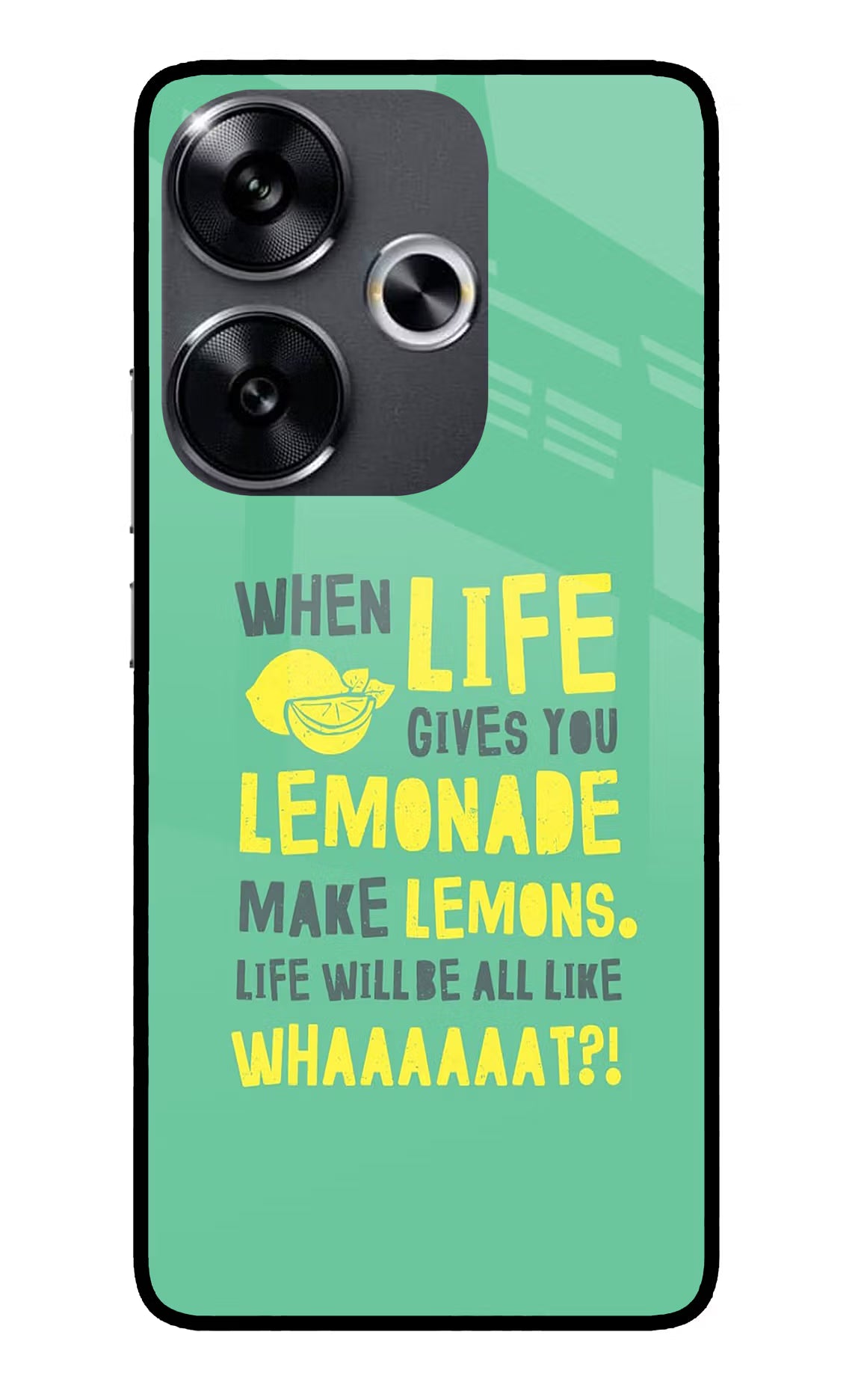 Quote Poco F6 5G Glass Case - Quote Poco F6 5G Glass Case Quote Poco F6 5G Glass Case