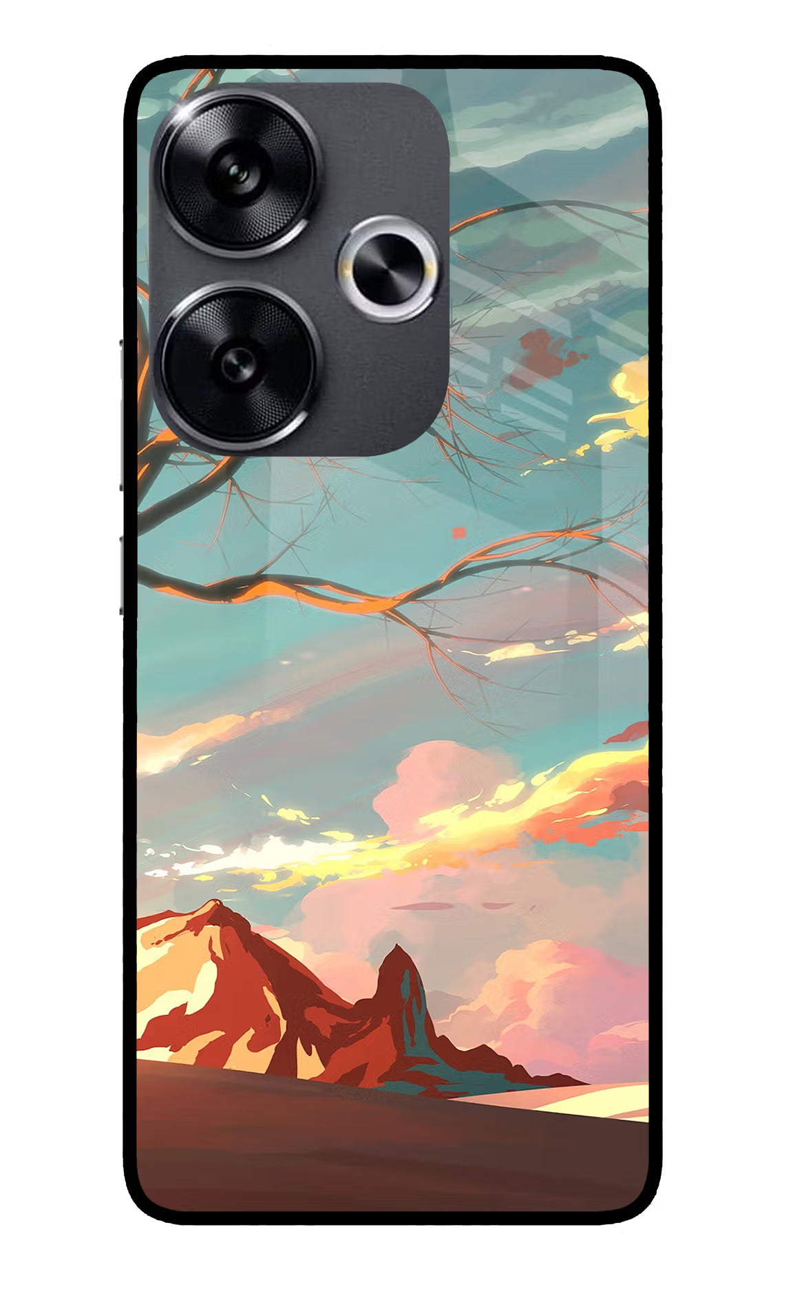 Scenery Poco F6 5G Glass Case - Scenery Poco F6 5G Glass Case Scenery Poco F6 5G Glass Case