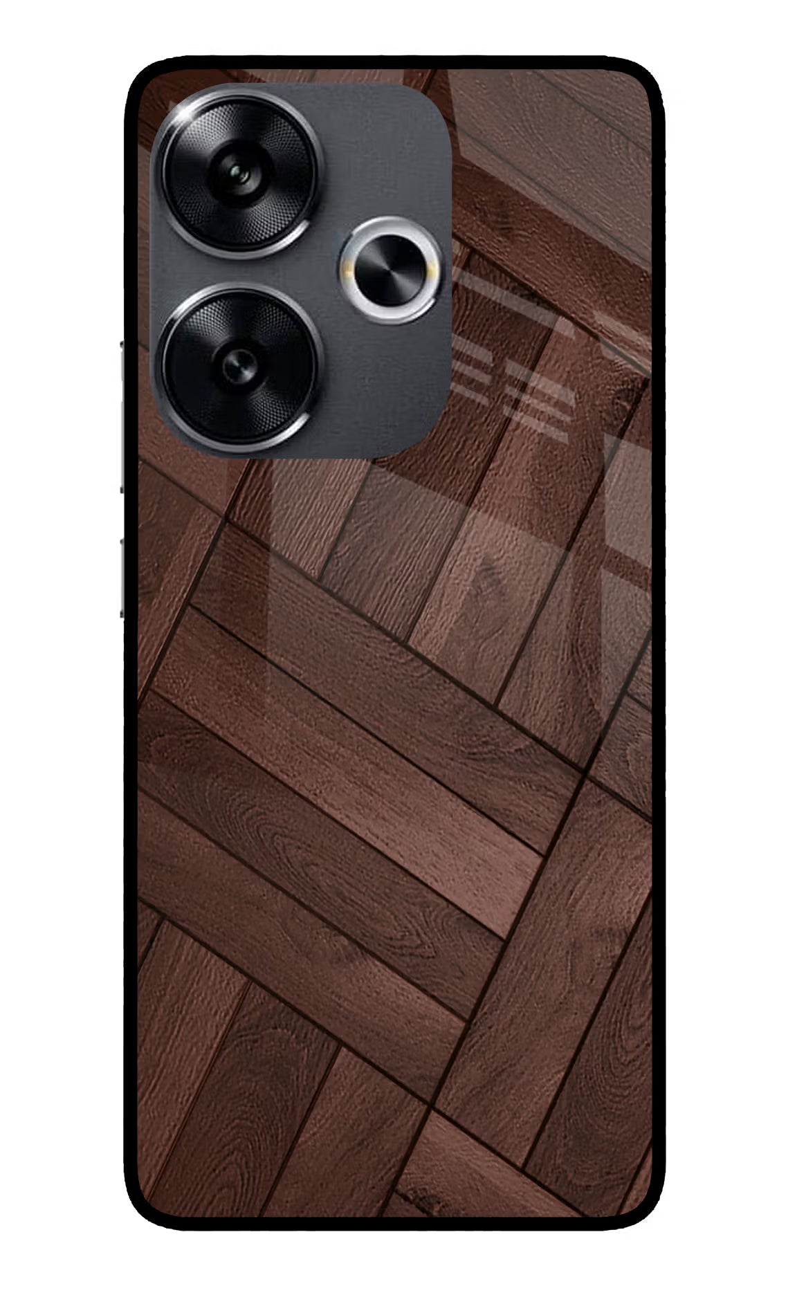 Wooden Texture Design Poco F6 5G Glass Case - Wooden Texture Design Poco F6 5G Glass Case Wooden Texture Design Poco F6 5G Glass Case