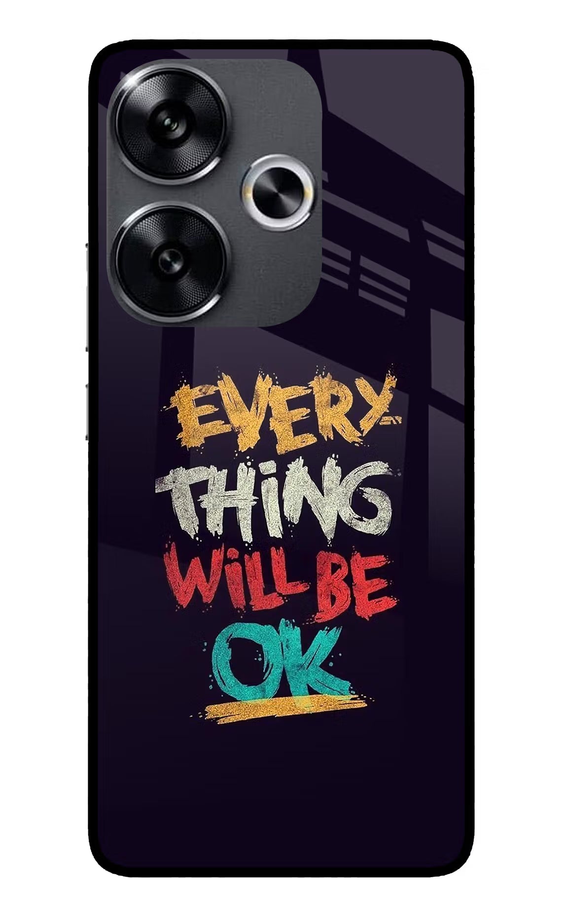 Everything Will Be Ok Poco F6 5G Glass Case - Everything Will Be Ok Poco F6 5G Glass Case Everything Will Be Ok Poco F6 5G Glass Case