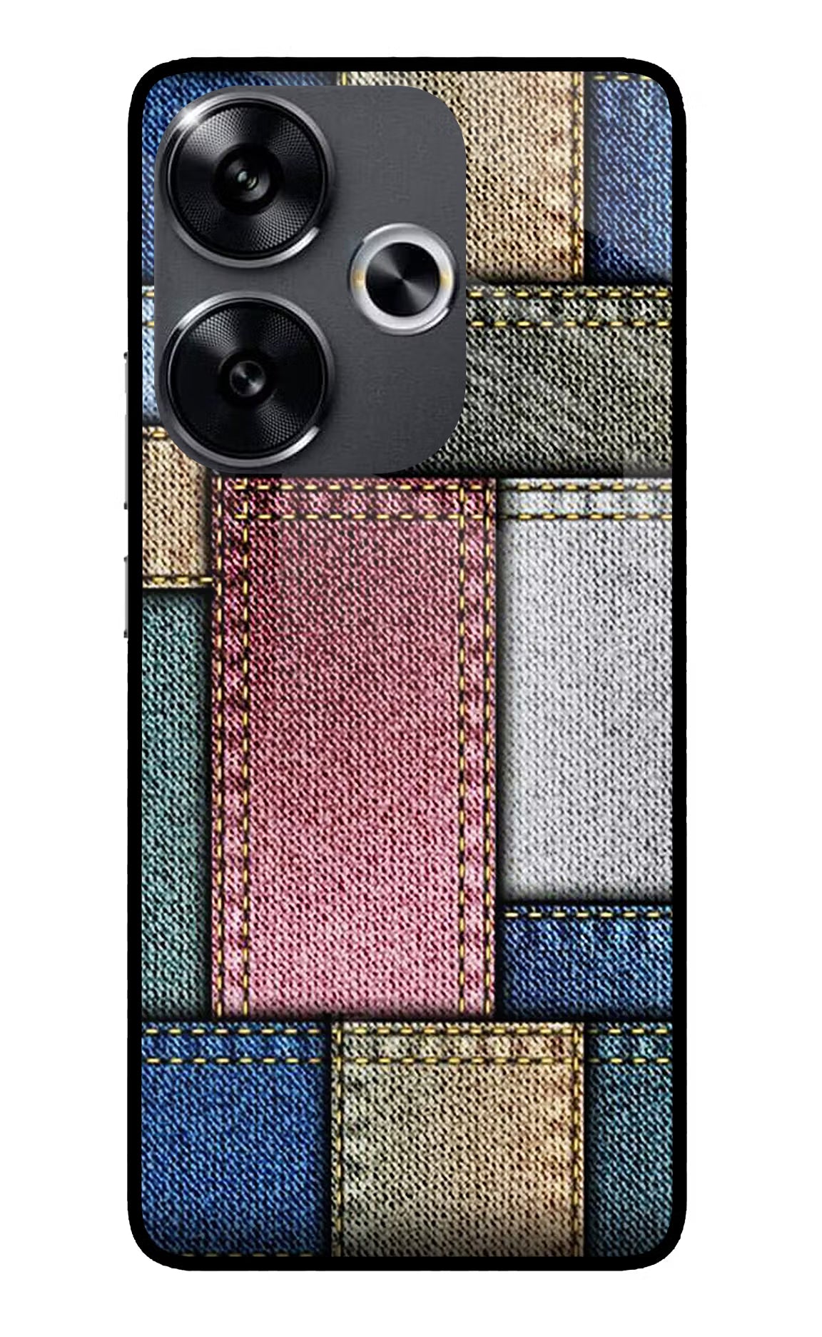 Multicolor Jeans Poco F6 5G Glass Case - Multicolor Jeans Poco F6 5G Glass Case Multicolor Jeans Poco F6 5G Glass Case