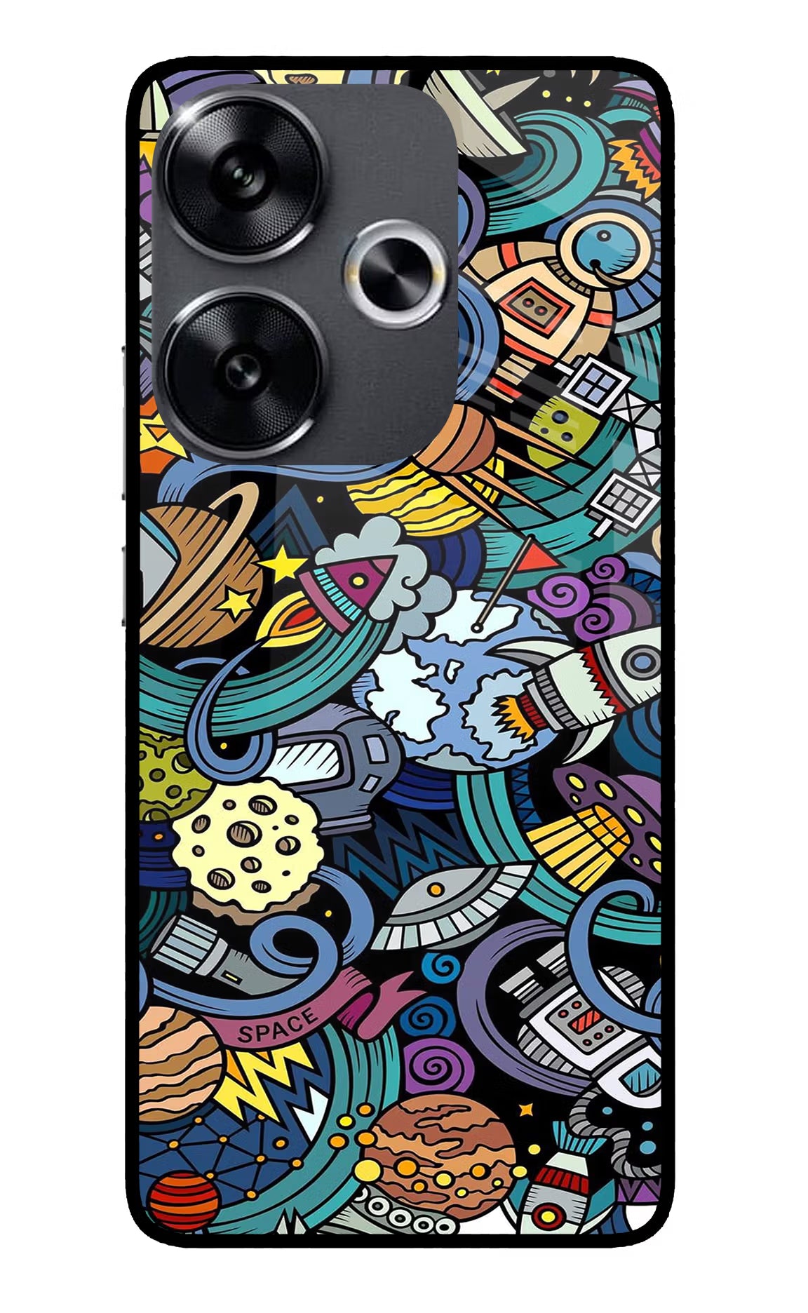 Space Abstract Poco F6 5G Glass Case - Space Abstract Poco F6 5G Glass Case Space Abstract Poco F6 5G Glass Case