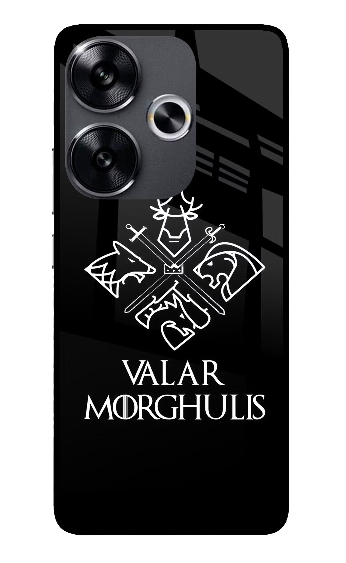 Valar Morghulis | Game Of Thrones Poco F6 5G Glass Case - Valar Morghulis | Game Of Thrones Poco F6 5G Glass Case Valar Morghulis | Game Of Thrones Poco F6 5G Glass Case