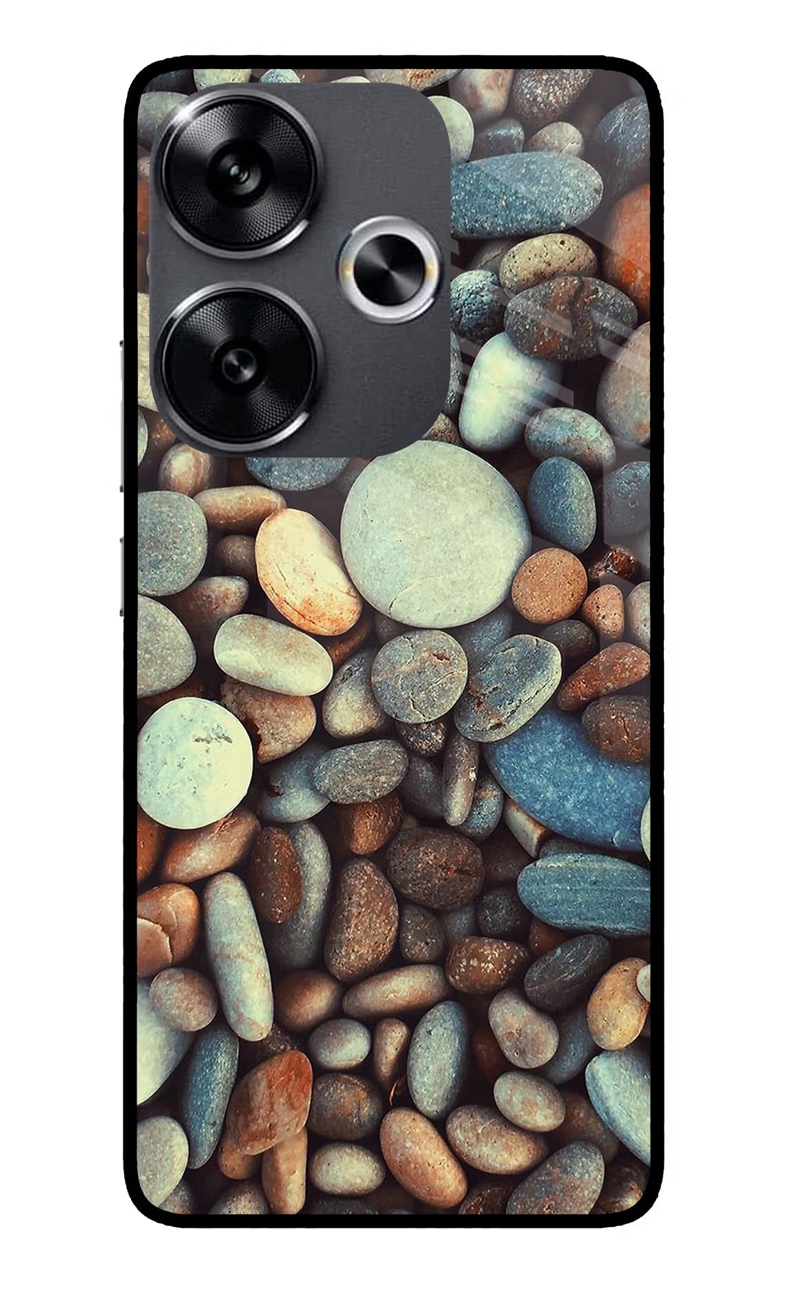 Pebble Poco F6 5G Glass Case - Pebble Poco F6 5G Glass Case Pebble Poco F6 5G Glass Case