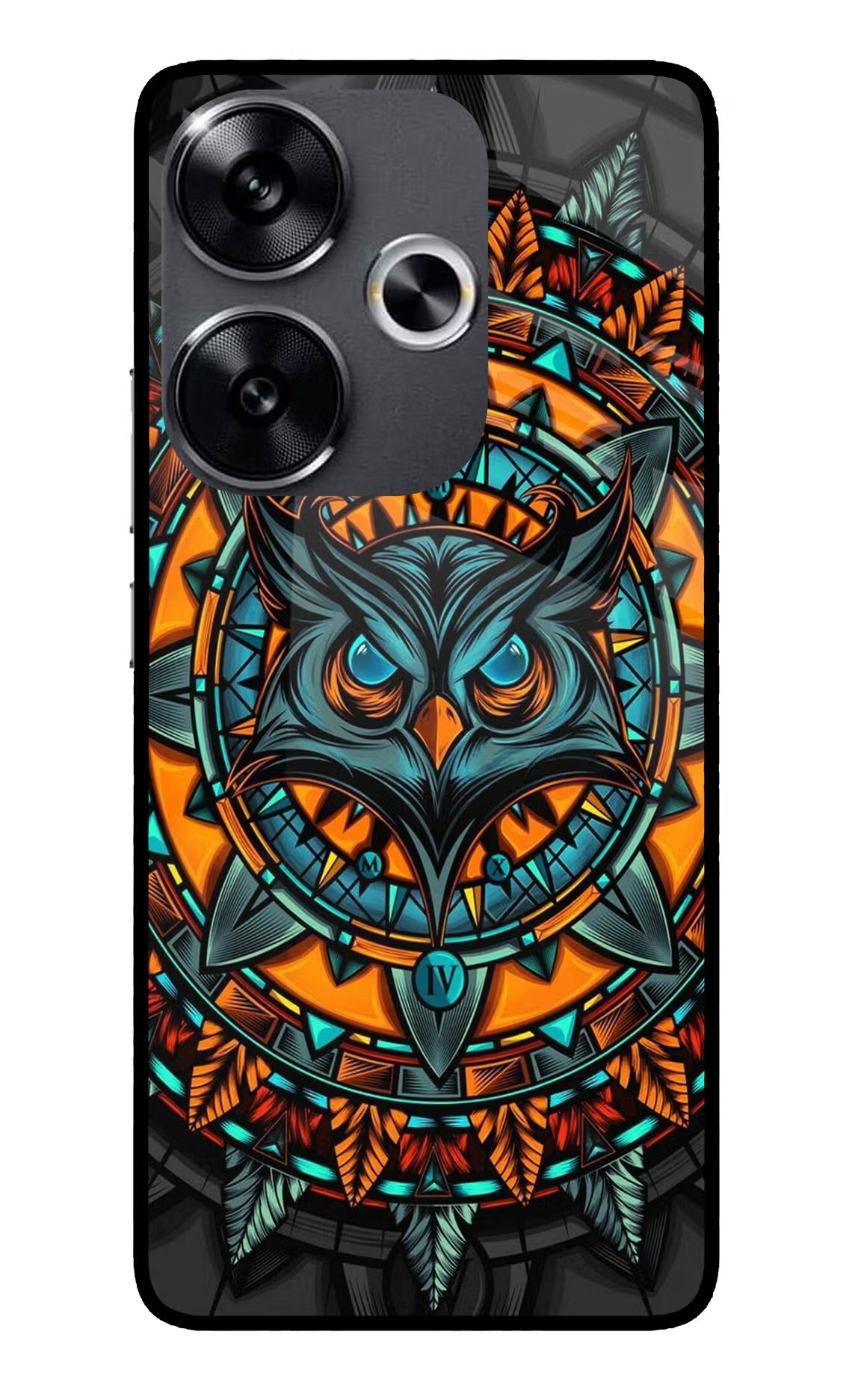 Angry Owl Art Poco F6 5G Glass Case - Angry Owl Art Poco F6 5G Glass Case Angry Owl Art Poco F6 5G Glass Case