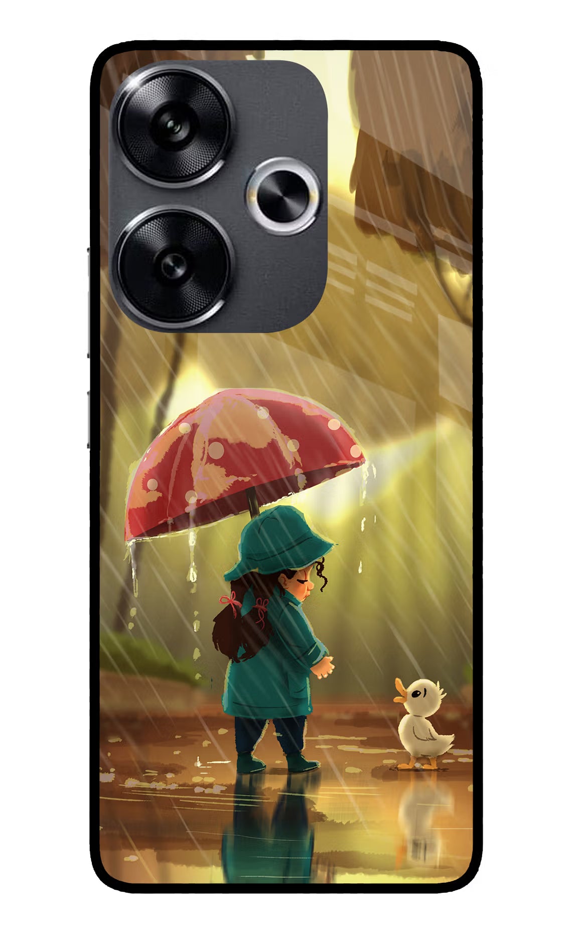 Rainy Day Poco F6 5G Glass Case - Rainy Day Poco F6 5G Glass Case Rainy Day Poco F6 5G Glass Case