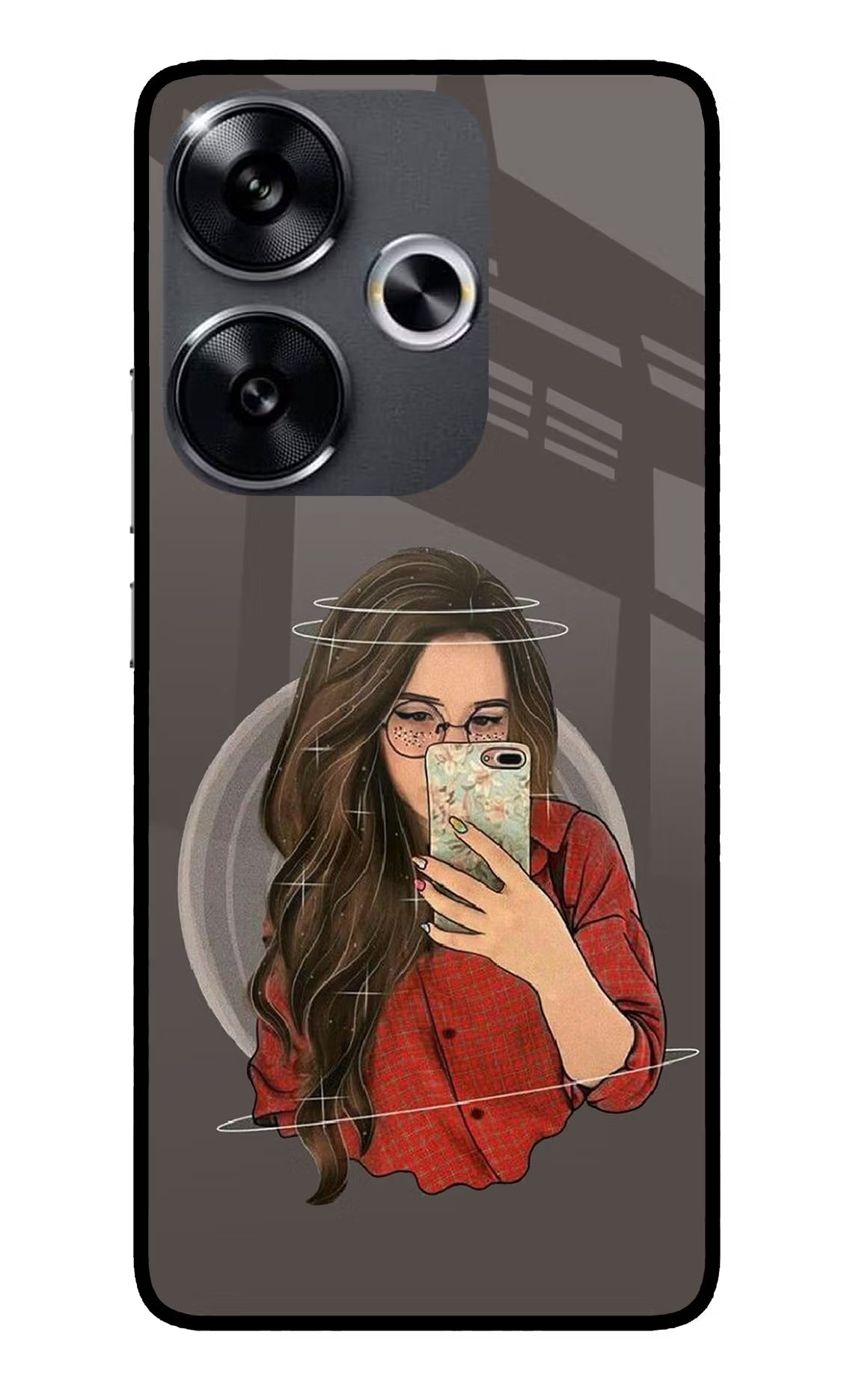 Selfie Queen Poco F6 5G Glass Case - Selfie Queen Poco F6 5G Glass Case Selfie Queen Poco F6 5G Glass Case