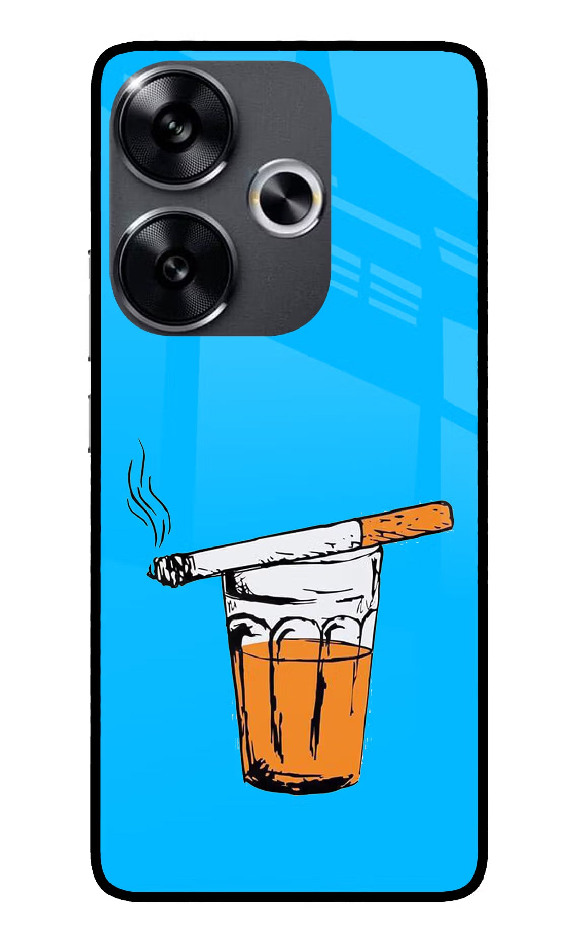 Chai Sutta Poco F6 5G Glass Case - Chai Sutta Poco F6 5G Glass Case Chai Sutta Poco F6 5G Glass Case