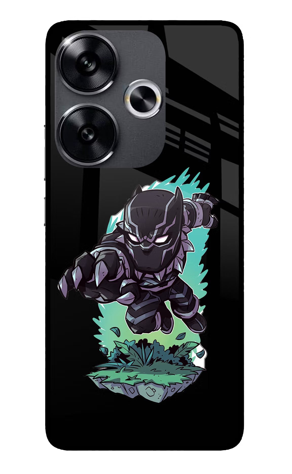 Black Panther Poco F6 5G Glass Case - Black Panther Poco F6 5G Glass Case Black Panther Poco F6 5G Glass Case