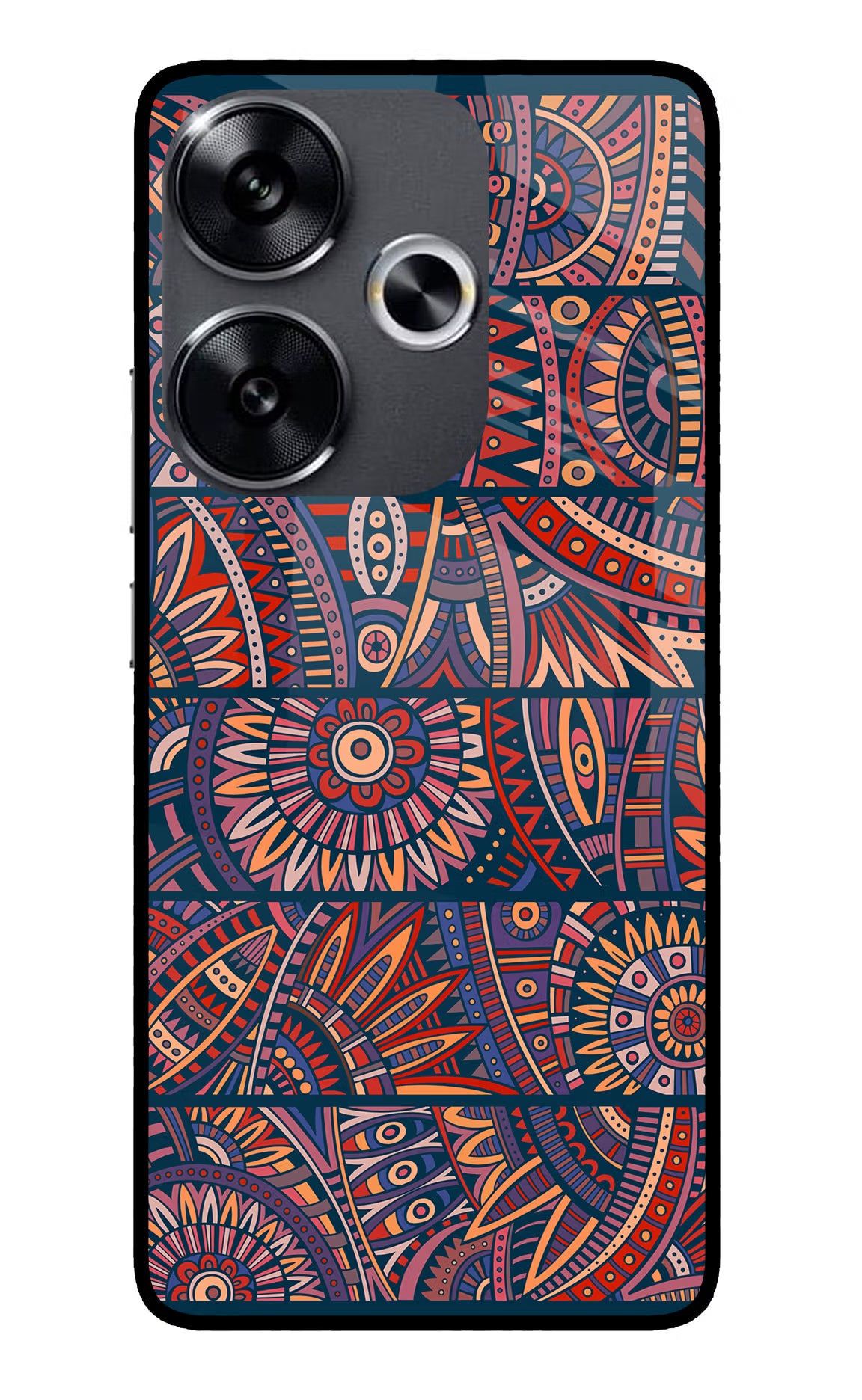 African Culture Design Poco F6 5G Glass Case - African Culture Design Poco F6 5G Glass Case African Culture Design Poco F6 5G Glass Case
