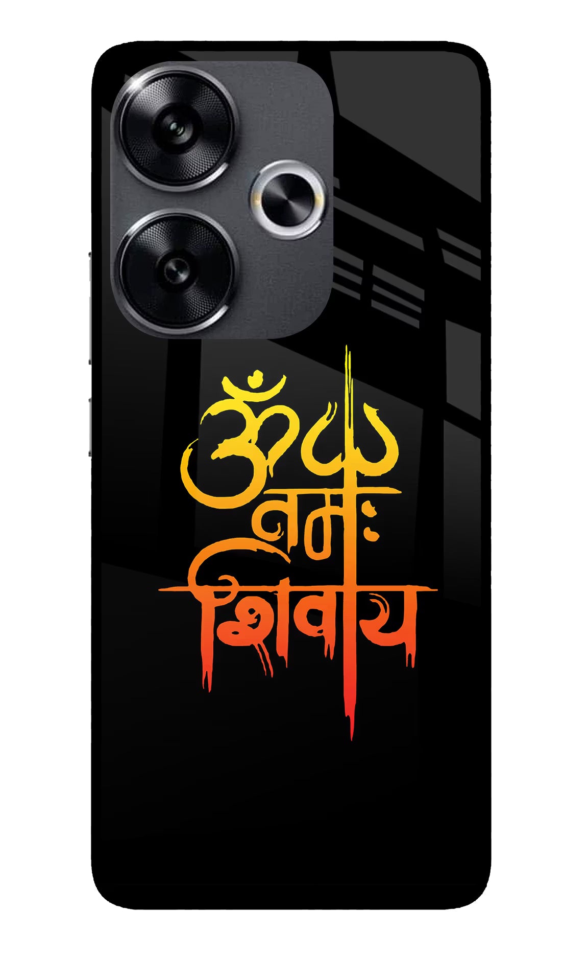 Om Namah Shivay Poco F6 5G Glass Case - Om Namah Shivay Poco F6 5G Glass Case Om Namah Shivay Poco F6 5G Glass Case