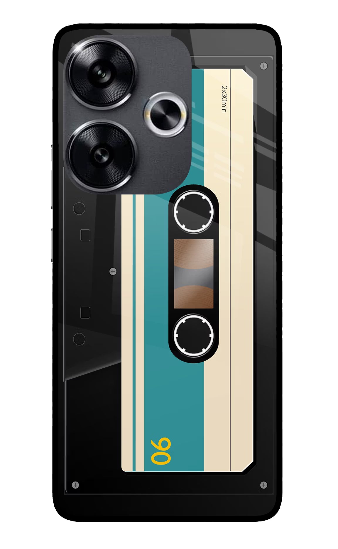 Cassette Poco F6 5G Glass Case - Cassette Poco F6 5G Glass Case Cassette Poco F6 5G Glass Case