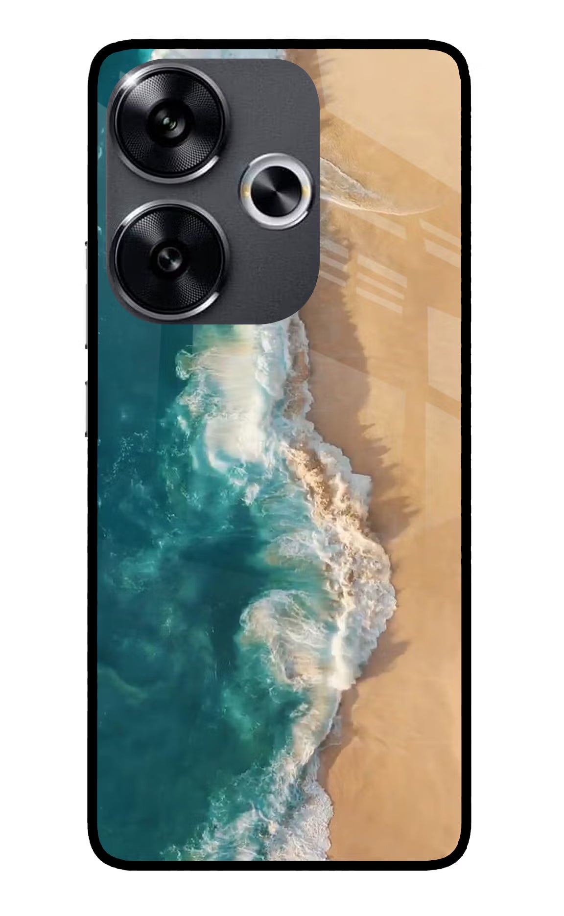 Ocean Beach Poco F6 5G Glass Case - Ocean Beach Poco F6 5G Glass Case Ocean Beach Poco F6 5G Glass Case