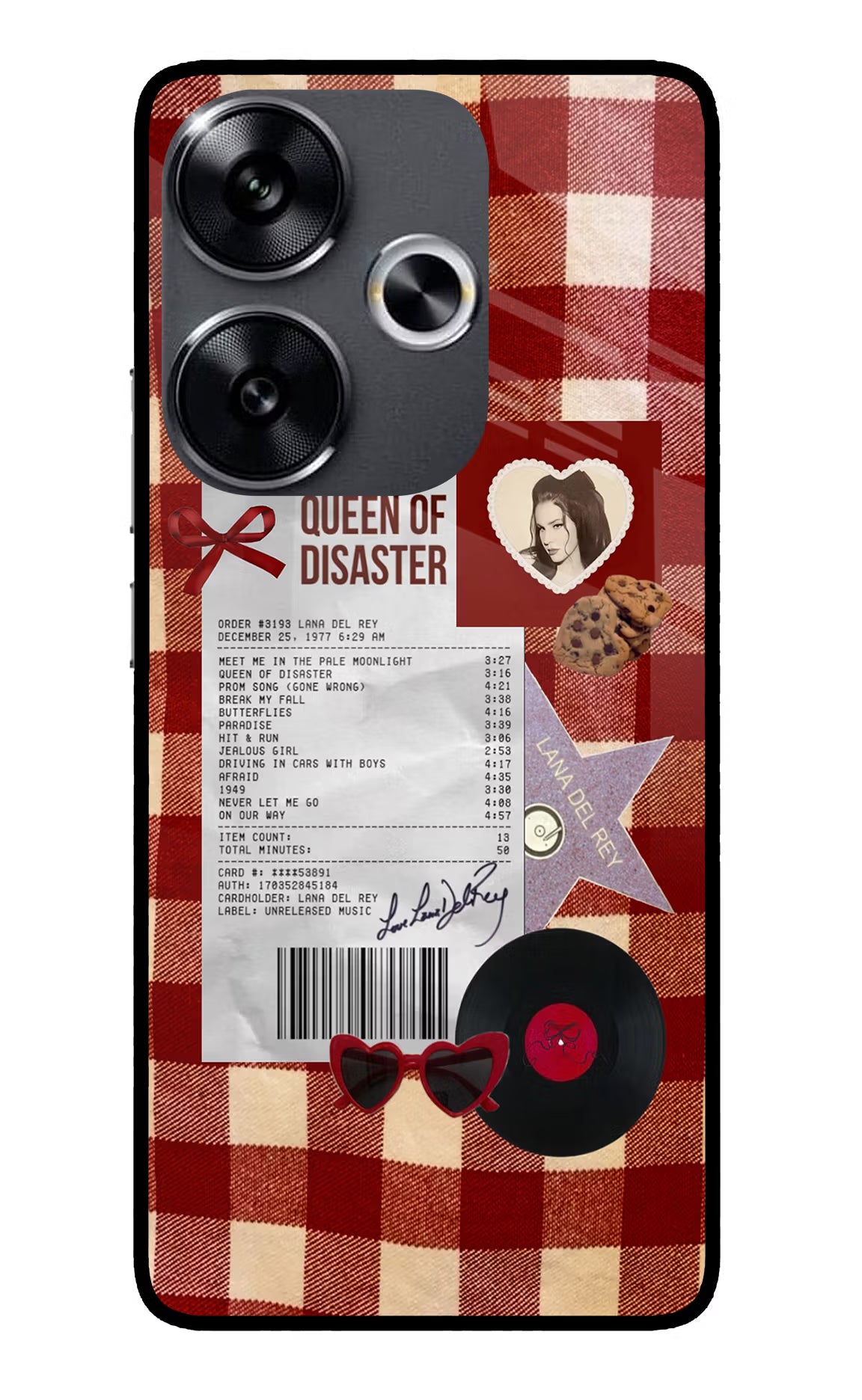 Queen of Disaster Poco F6 5G Glass Case - Queen of Disaster Poco F6 5G Glass Case Queen of Disaster Poco F6 5G Glass Case