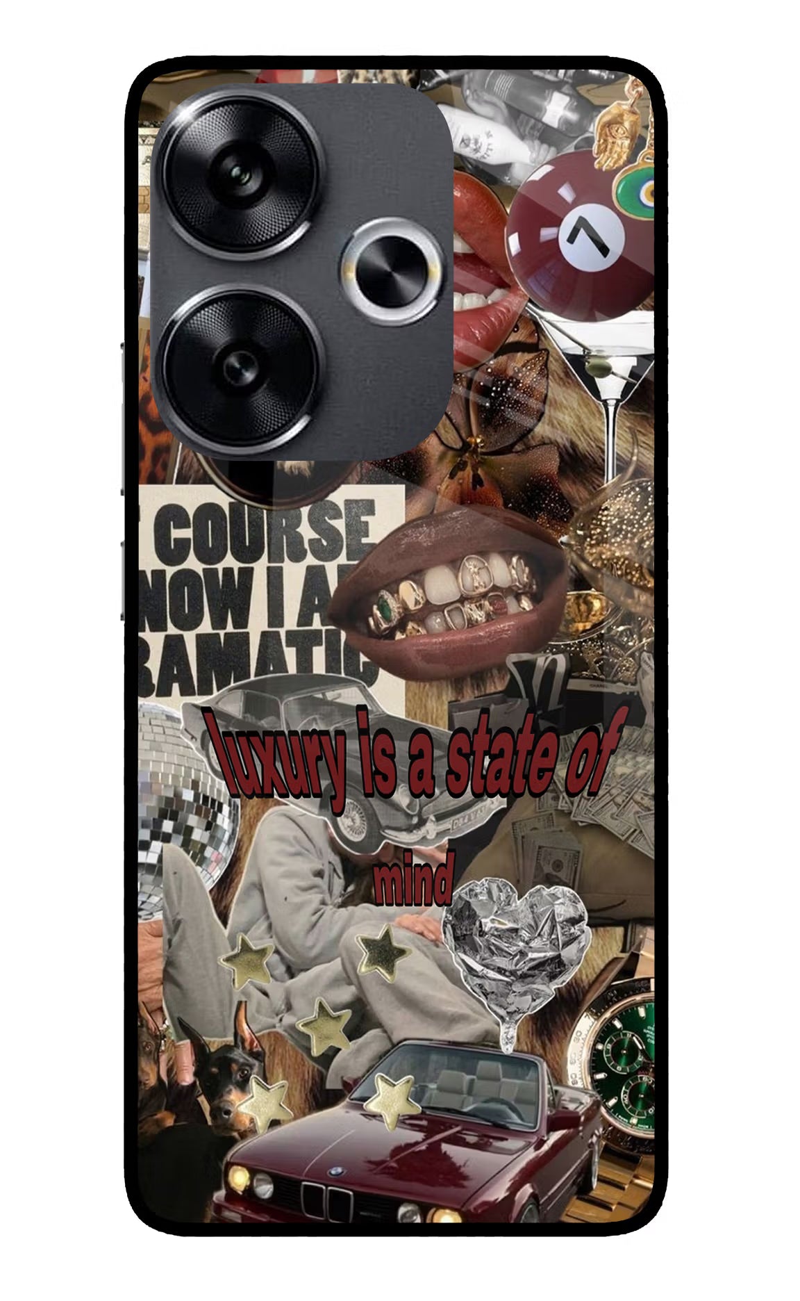 Luxury Poco F6 5G Glass Case - Luxury Poco F6 5G Glass Case Luxury Poco F6 5G Glass Case