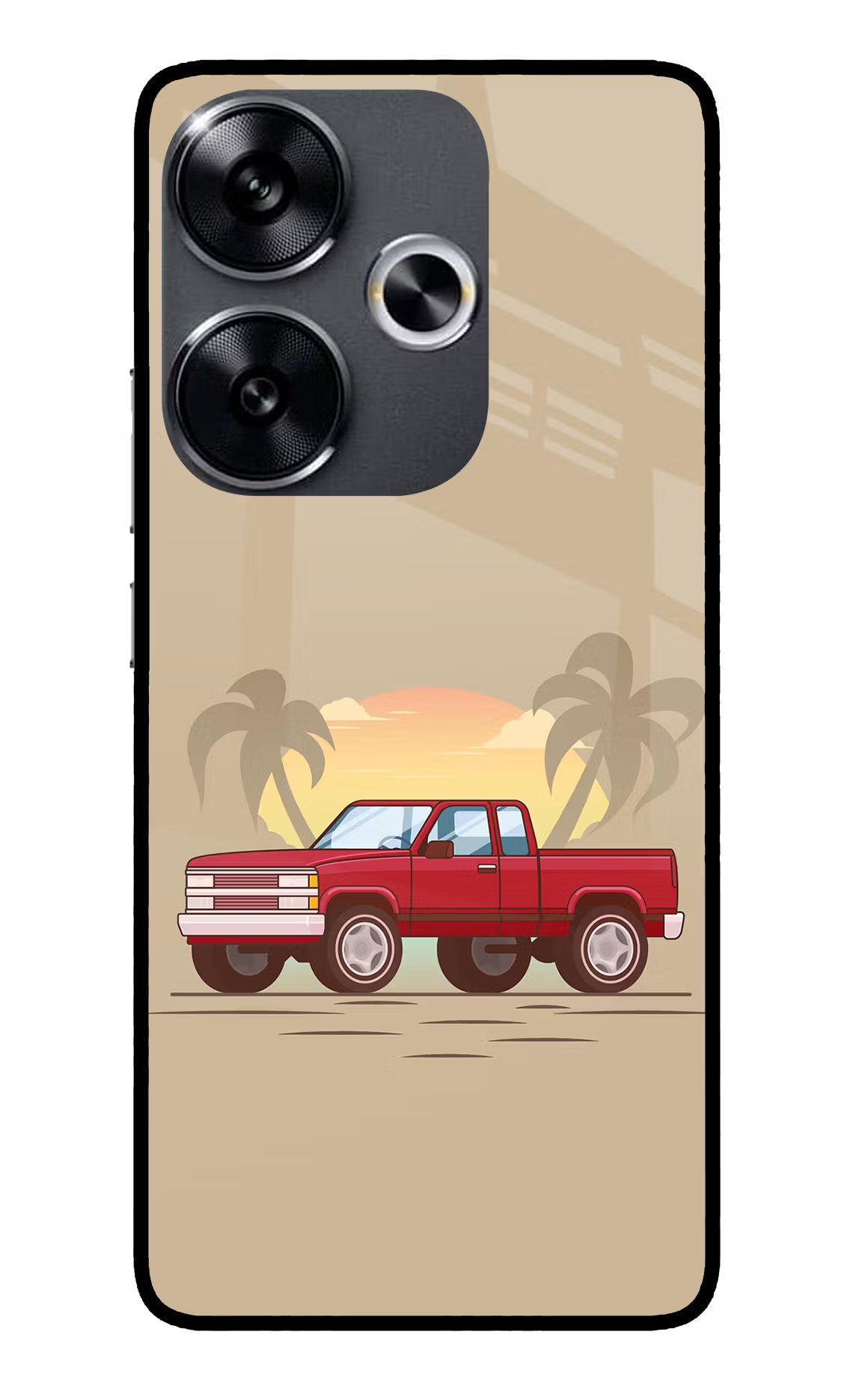 Desert Classic Drive Poco F6 5G Glass Case - Desert Classic Drive Poco F6 5G Glass Case Desert Classic Drive Poco F6 5G Glass Case