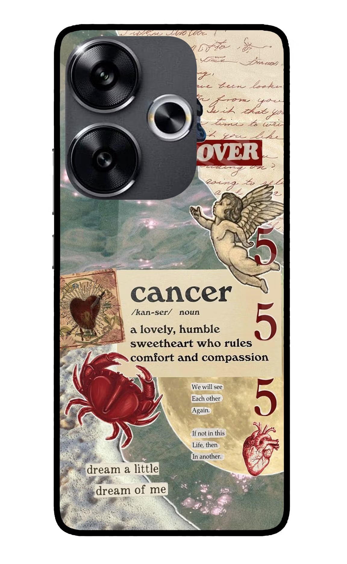 Cancer Zodiac Poco F6 5G Glass Case - Cancer Zodiac Poco F6 5G Glass Case Cancer Zodiac Poco F6 5G Glass Case