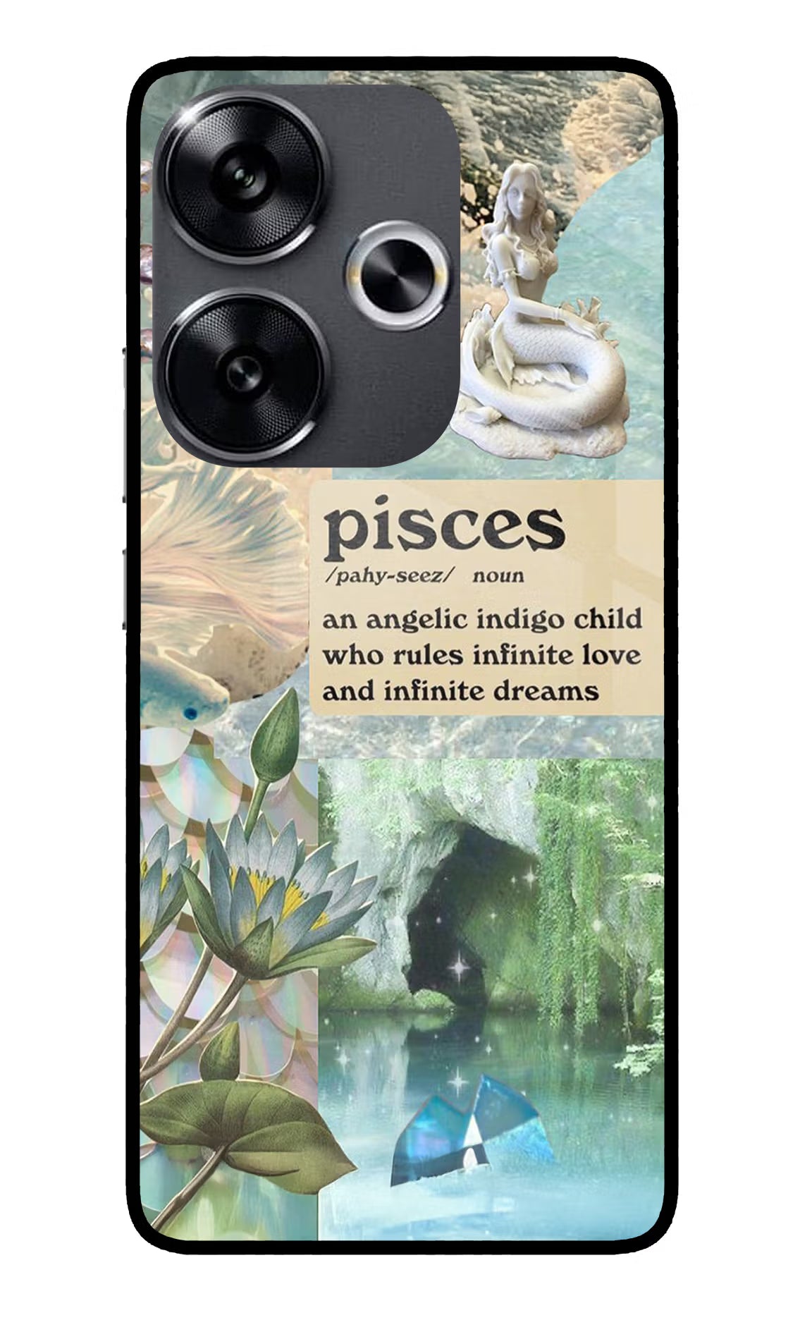 Pisces Zodiac Poco F6 5G Glass Case - Pisces Zodiac Poco F6 5G Glass Case Pisces Zodiac Poco F6 5G Glass Case