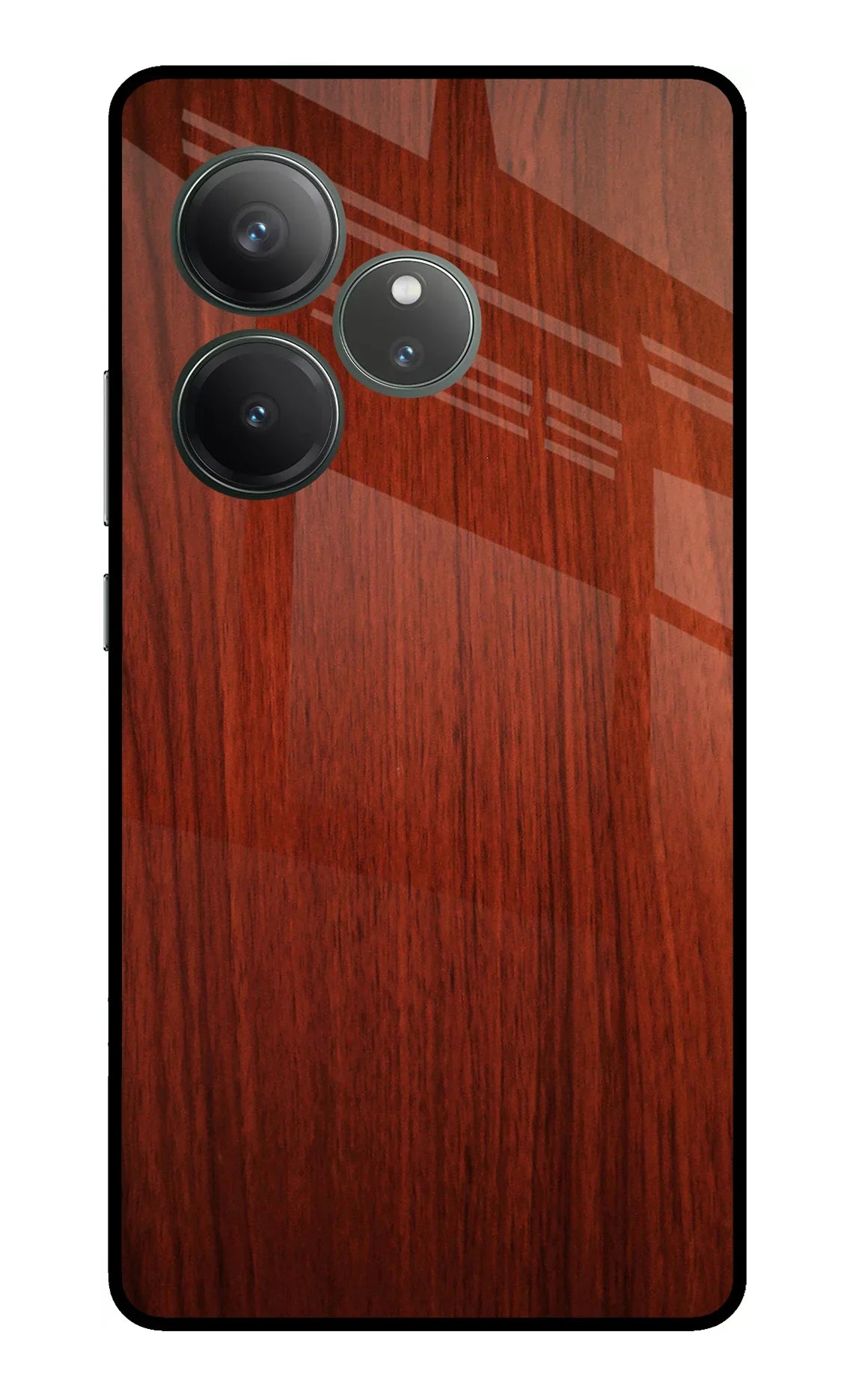 Wooden Plain Pattern Realme GT 6 Glass Case - Wooden Plain Pattern Realme GT 6 Glass Case Wooden Plain Pattern Realme GT 6 Glass Case