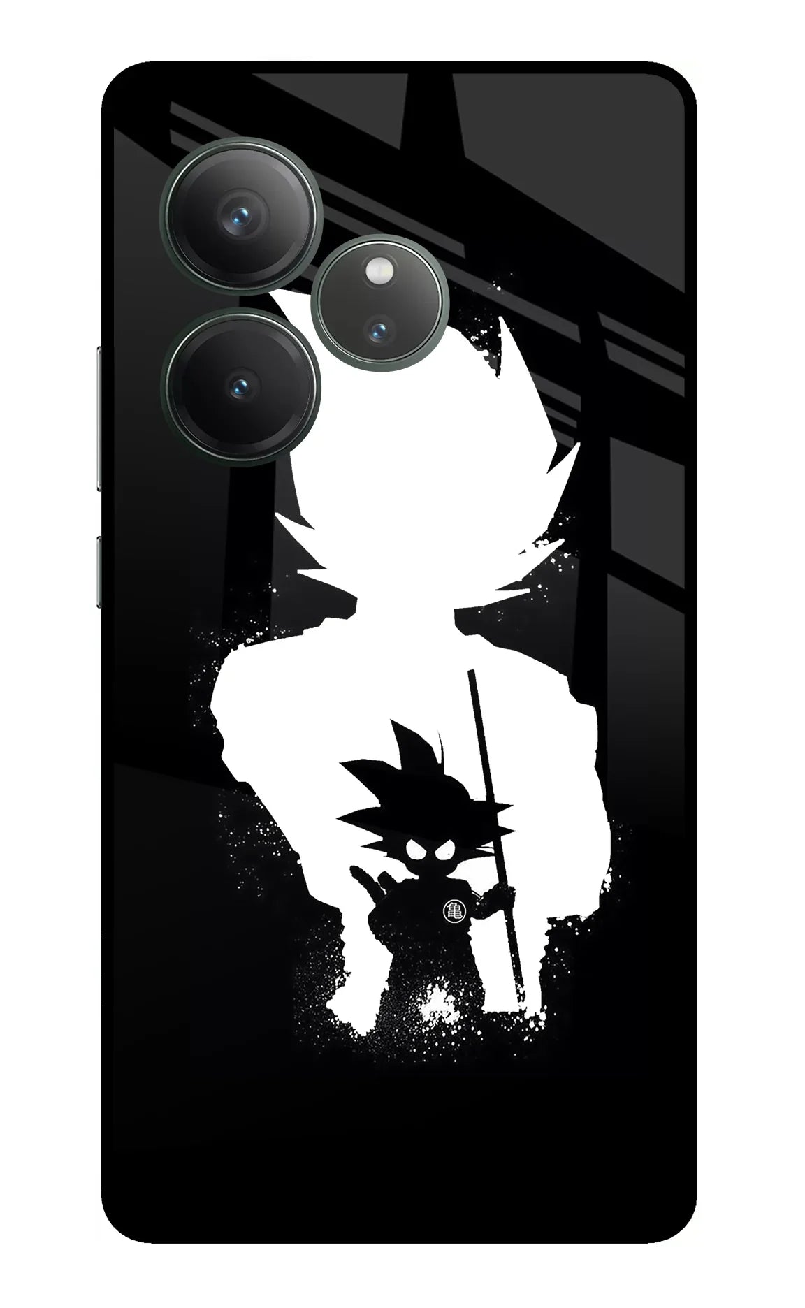 Goku Shadow Realme GT 6 Glass Case - Goku Shadow Realme GT 6 Glass Case Goku Shadow Realme GT 6 Glass Case
