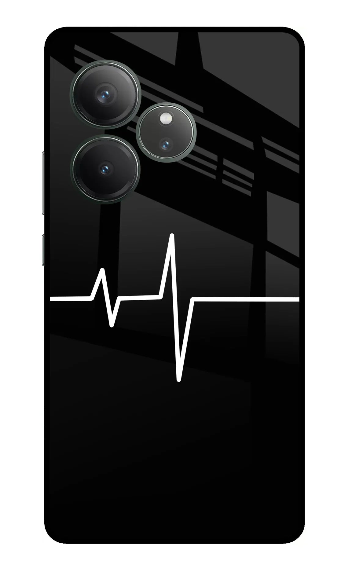 Heart Beats Realme GT 6 Glass Case - Heart Beats Realme GT 6 Glass Case Heart Beats Realme GT 6 Glass Case