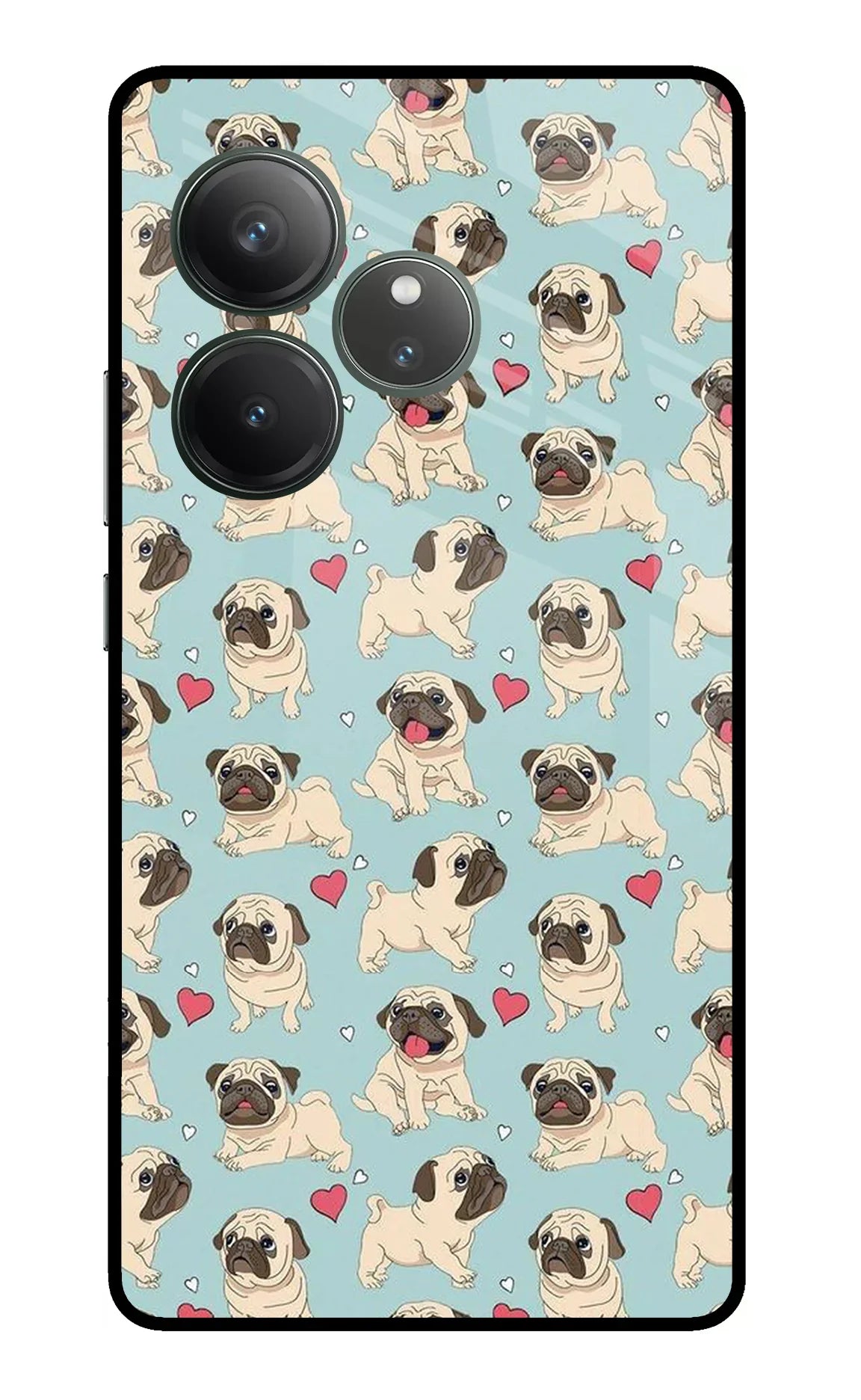 Pug Dog Realme GT 6 Glass Case - Pug Dog Realme GT 6 Glass Case Pug Dog Realme GT 6 Glass Case
