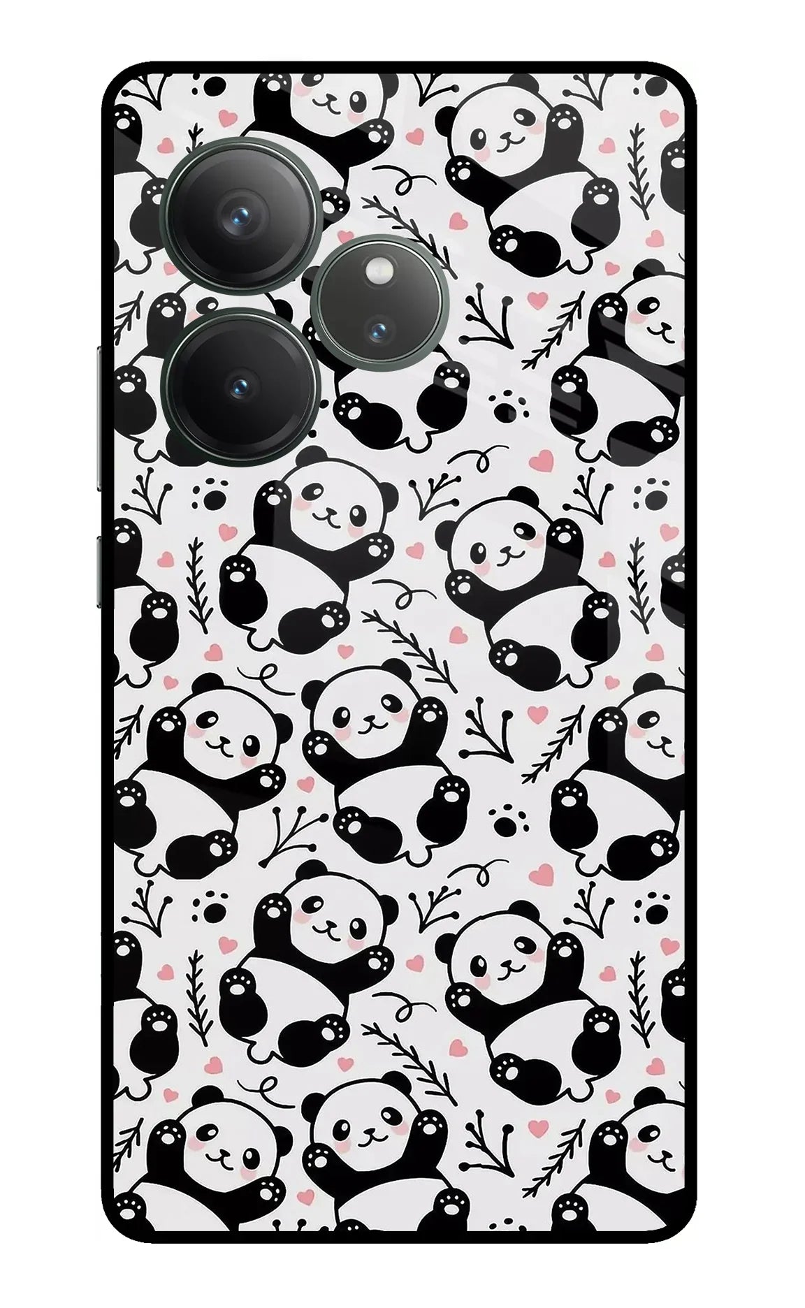 Cute Panda Realme GT 6 Glass Case - Cute Panda Realme GT 6 Glass Case Cute Panda Realme GT 6 Glass Case