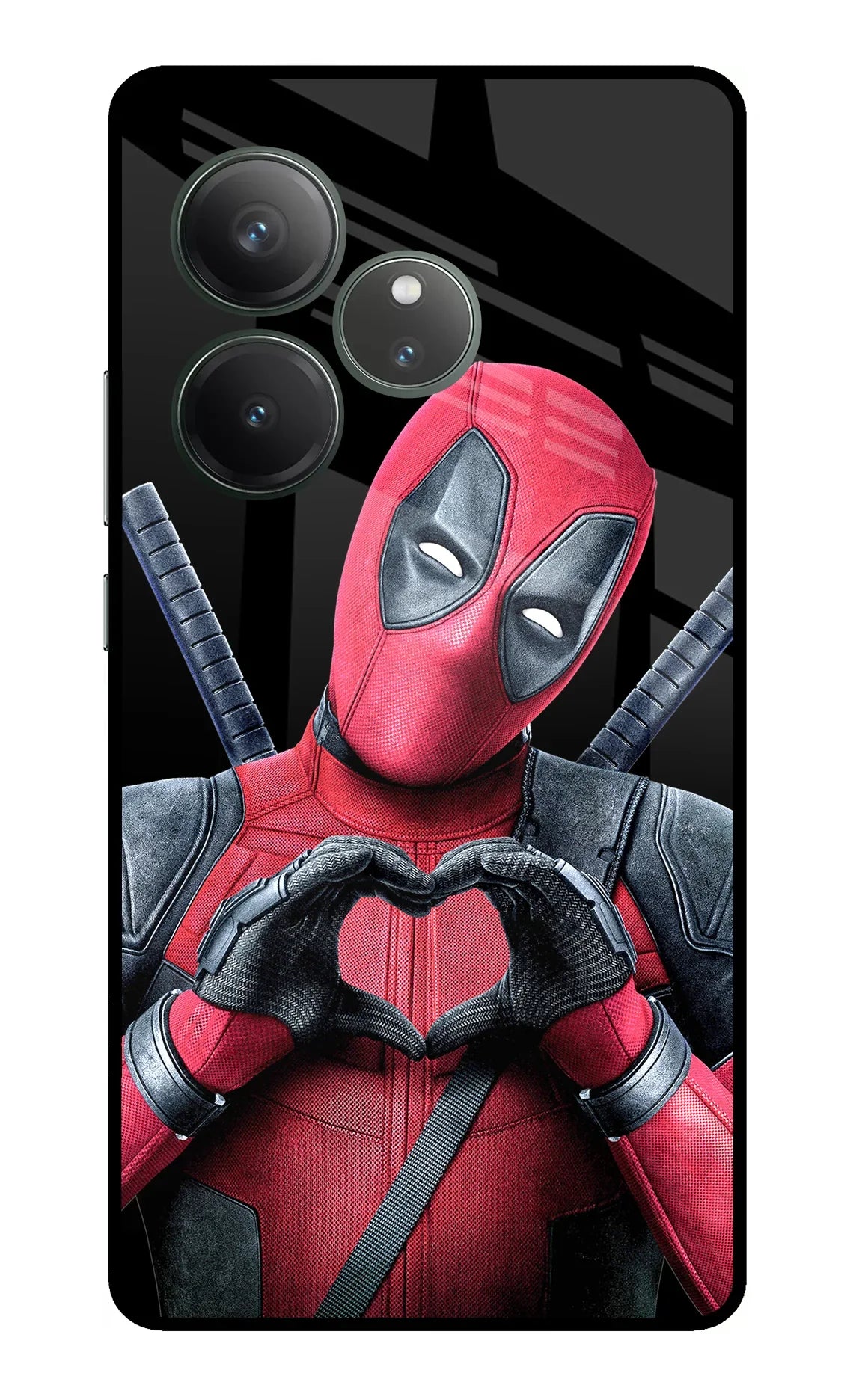 Deadpool Realme GT 6 Glass Case - Deadpool Realme GT 6 Glass Case Deadpool Realme GT 6 Glass Case