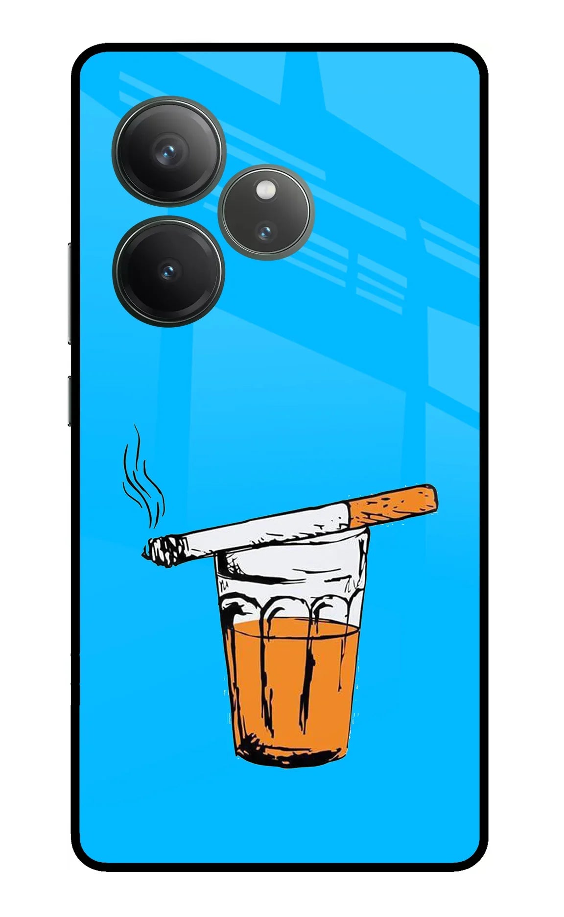 Chai Sutta Realme GT 6 Glass Case - Chai Sutta Realme GT 6 Glass Case Chai Sutta Realme GT 6 Glass Case