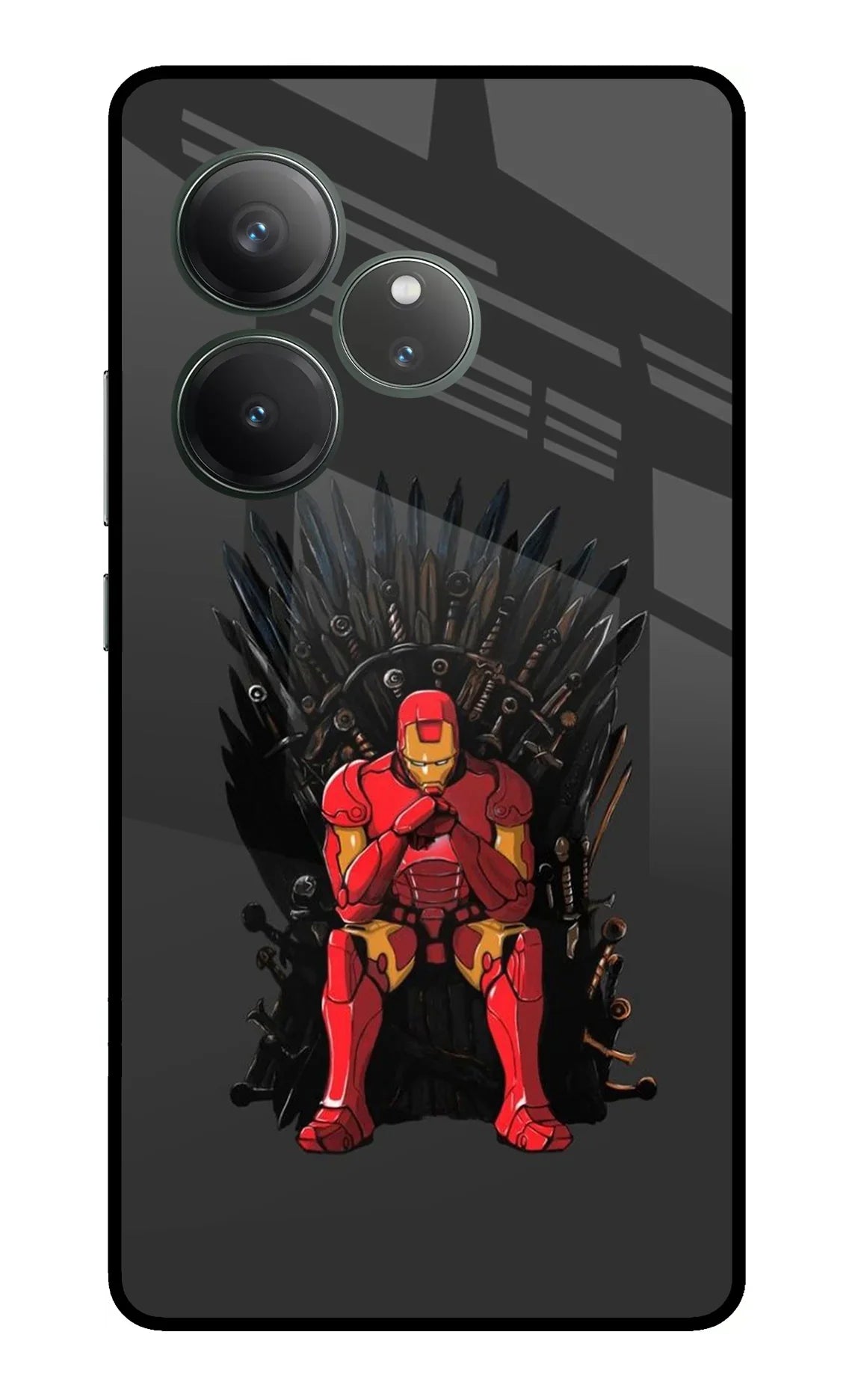 Ironman Throne Realme GT 6 Glass Case - Ironman Throne Realme GT 6 Glass Case Ironman Throne Realme GT 6 Glass Case