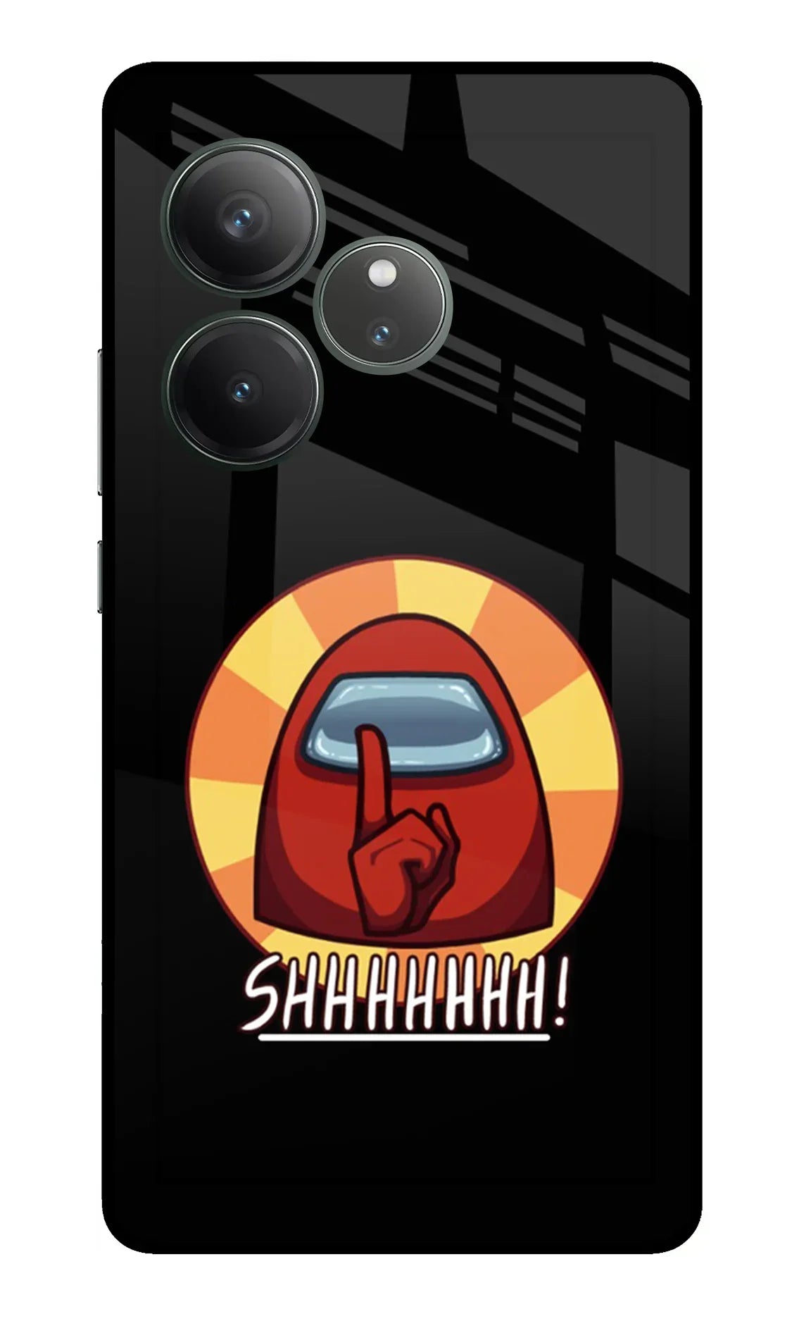 Among Us Shhh! Realme GT 6 Glass Case - Among Us Shhh! Realme GT 6 Glass Case Among Us Shhh! Realme GT 6 Glass Case