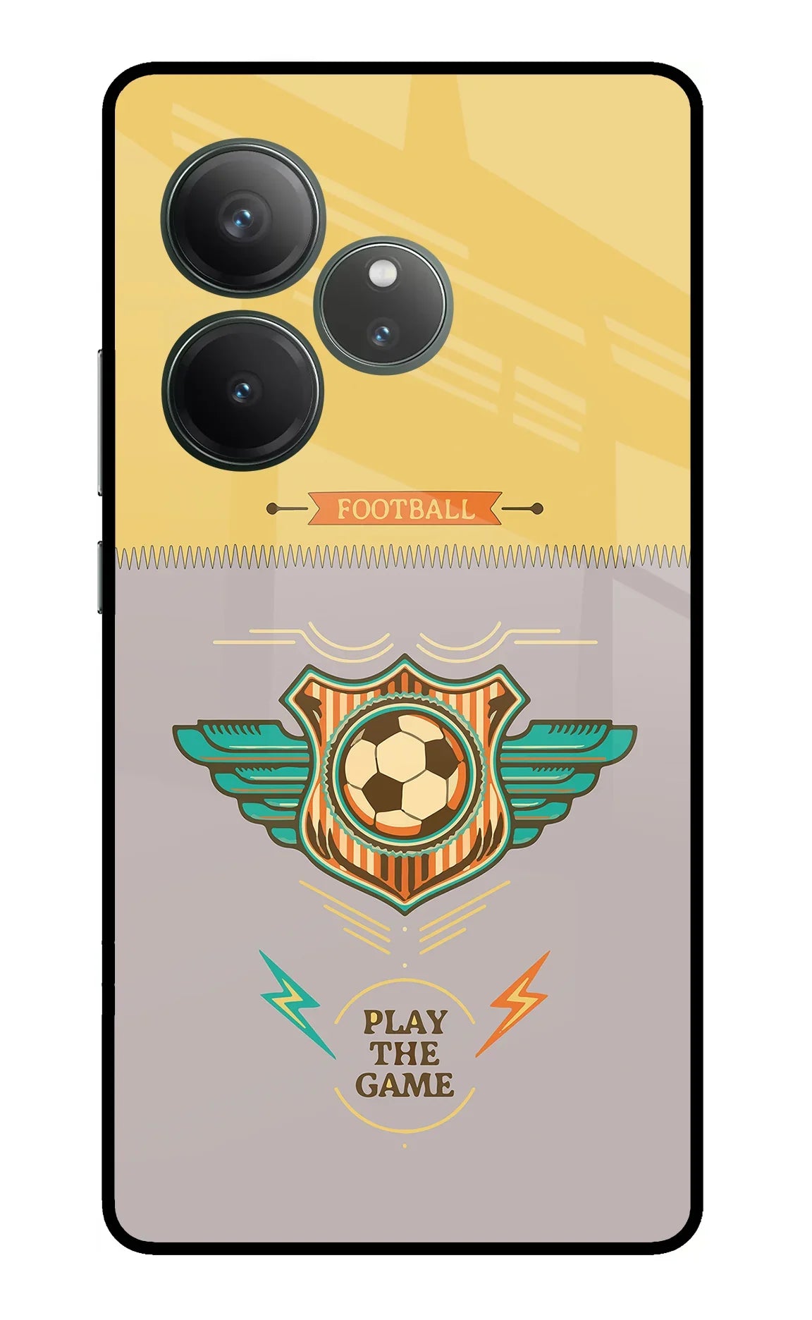 Football Realme GT 6 Glass Case - Football Realme GT 6 Glass Case Football Realme GT 6 Glass Case