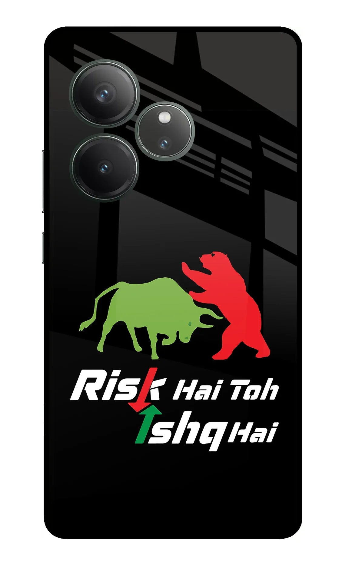 Risk Hai Toh Ishq Hai Realme GT 6 Glass Case - Risk Hai Toh Ishq Hai Realme GT 6 Glass Case Risk Hai Toh Ishq Hai Realme GT 6 Glass Case