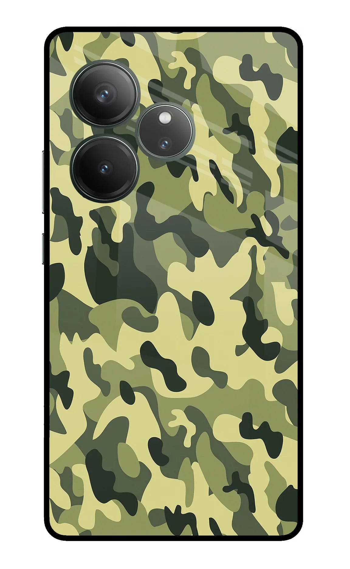 Camouflage Realme GT 6 Glass Case - Camouflage Realme GT 6 Glass Case Camouflage Realme GT 6 Glass Case