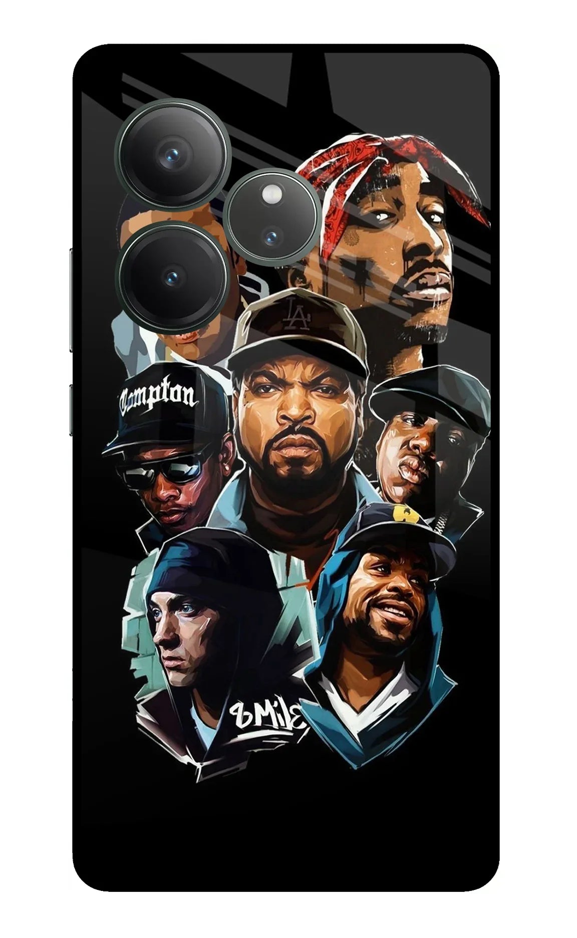 Rappers Realme GT 6 Glass Case - Rappers Realme GT 6 Glass Case Rappers Realme GT 6 Glass Case