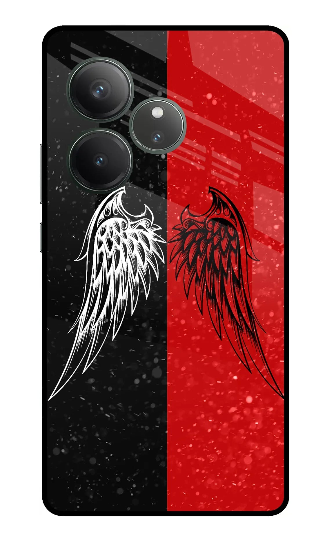Wings Realme GT 6 Glass Case - Wings Realme GT 6 Glass Case Wings Realme GT 6 Glass Case