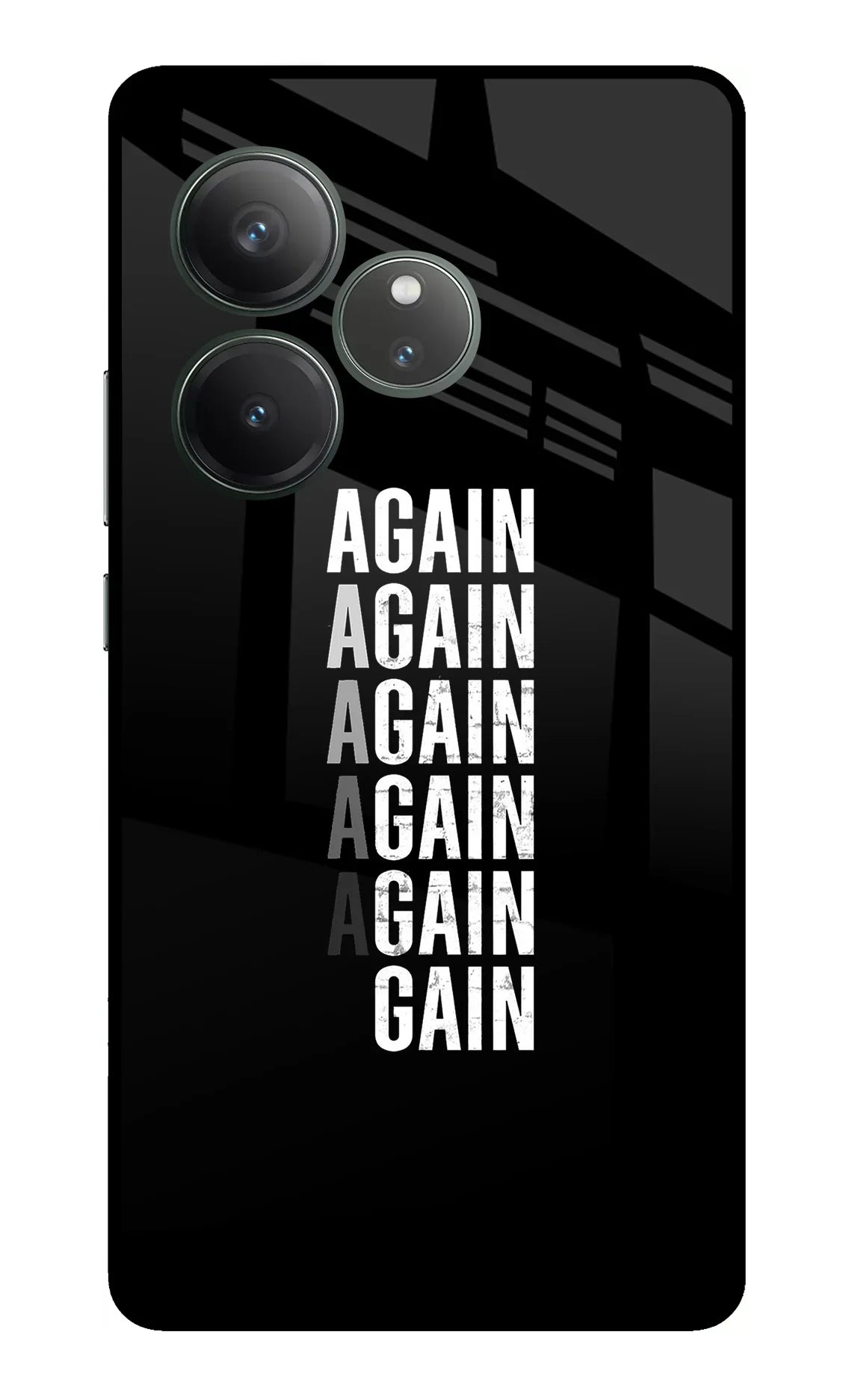 Again Again Gain Realme GT 6 Glass Case - Again Again Gain Realme GT 6 Glass Case Again Again Gain Realme GT 6 Glass Case