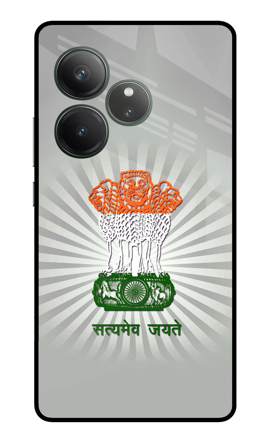 Satyamev Jayate Art Realme GT 6 Glass Case - Satyamev Jayate Art Realme GT 6 Glass Case Satyamev Jayate Art Realme GT 6 Glass Case